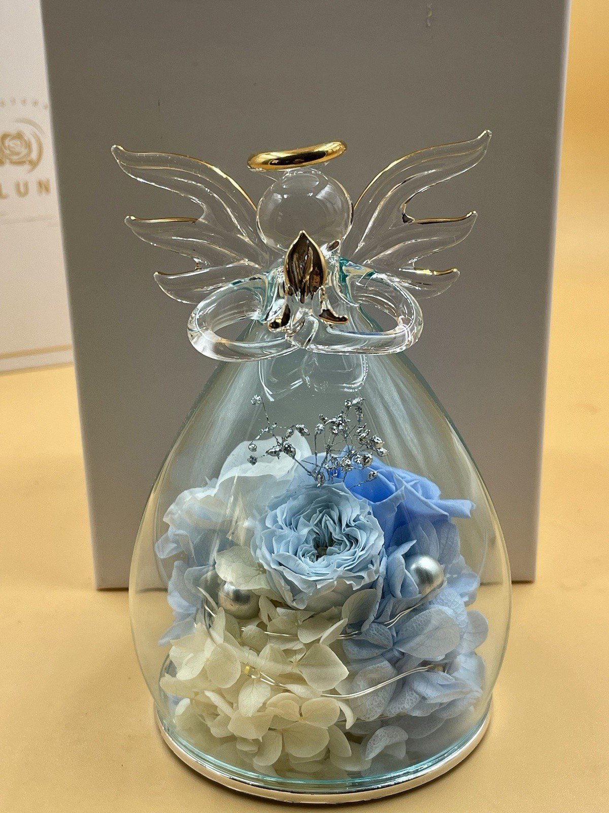 ANLUNOB The Only Eternal Rose- Blue – Great gift for Mom, Grandmother, Sister