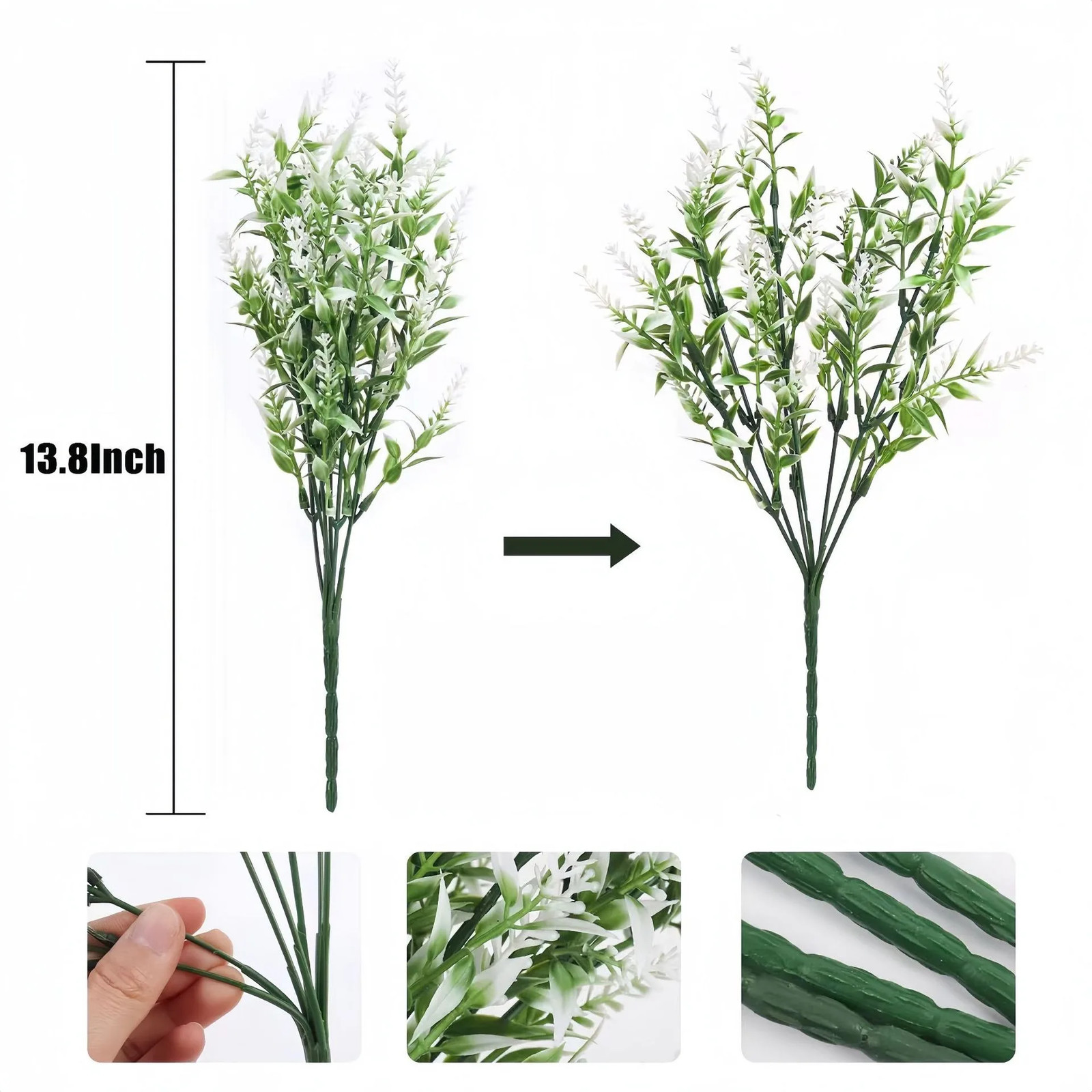 1/3/5Pcs Artificial Flowers 35CM Faux Plants for Home Room Table Decor Wedding D