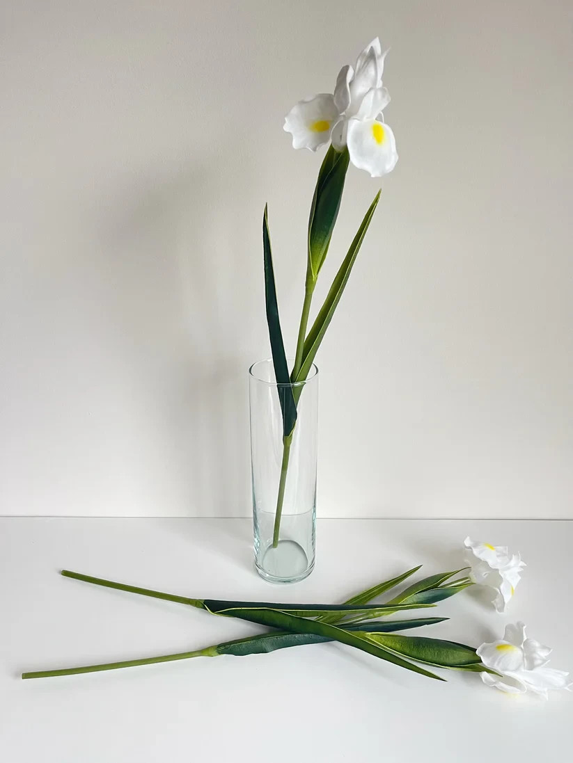 Fake Long Stem Iris Real Touch Artificial Flower (24 Stems)