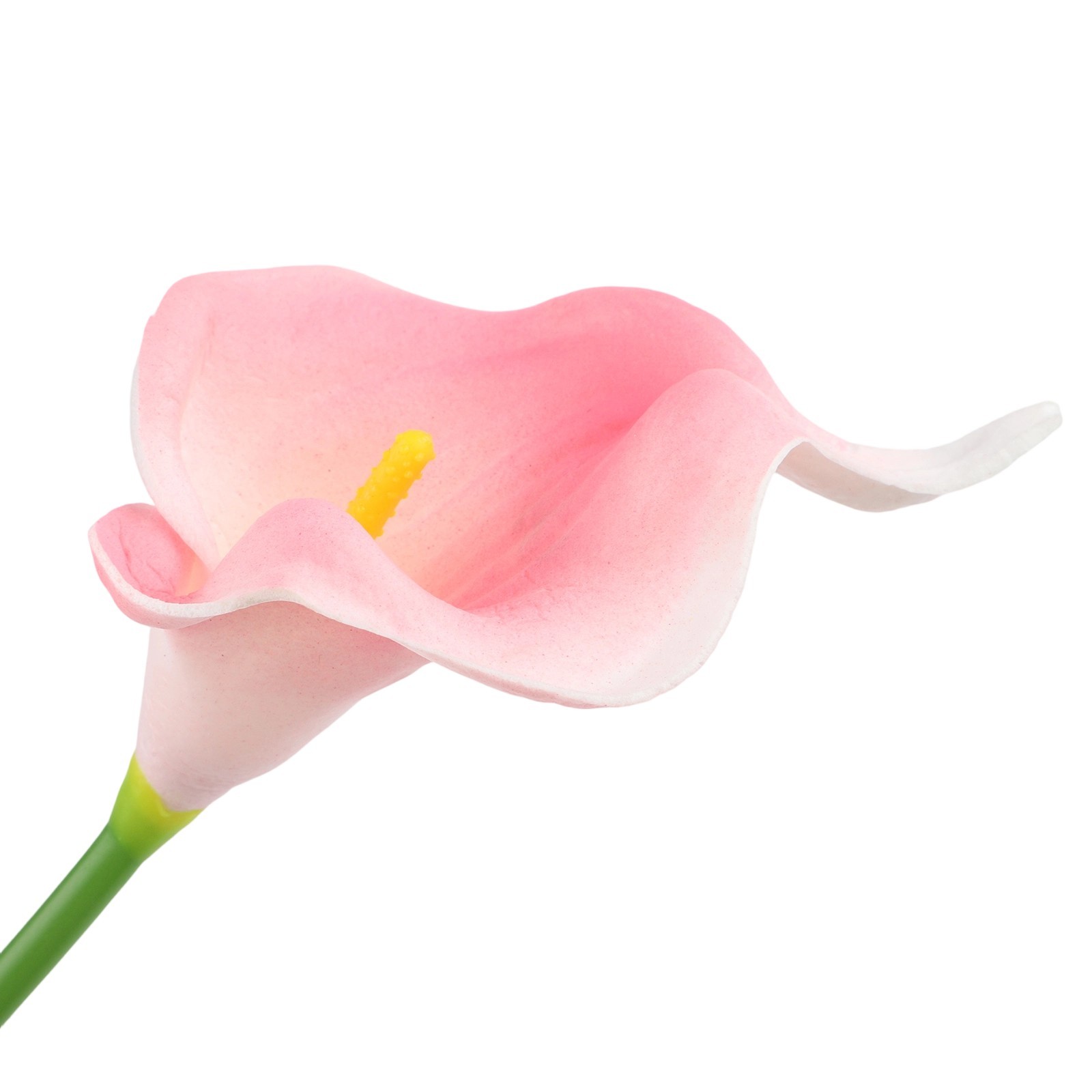 10Pcs PU Artificial Calla Lily Flowers for Wedding and Event Decoration