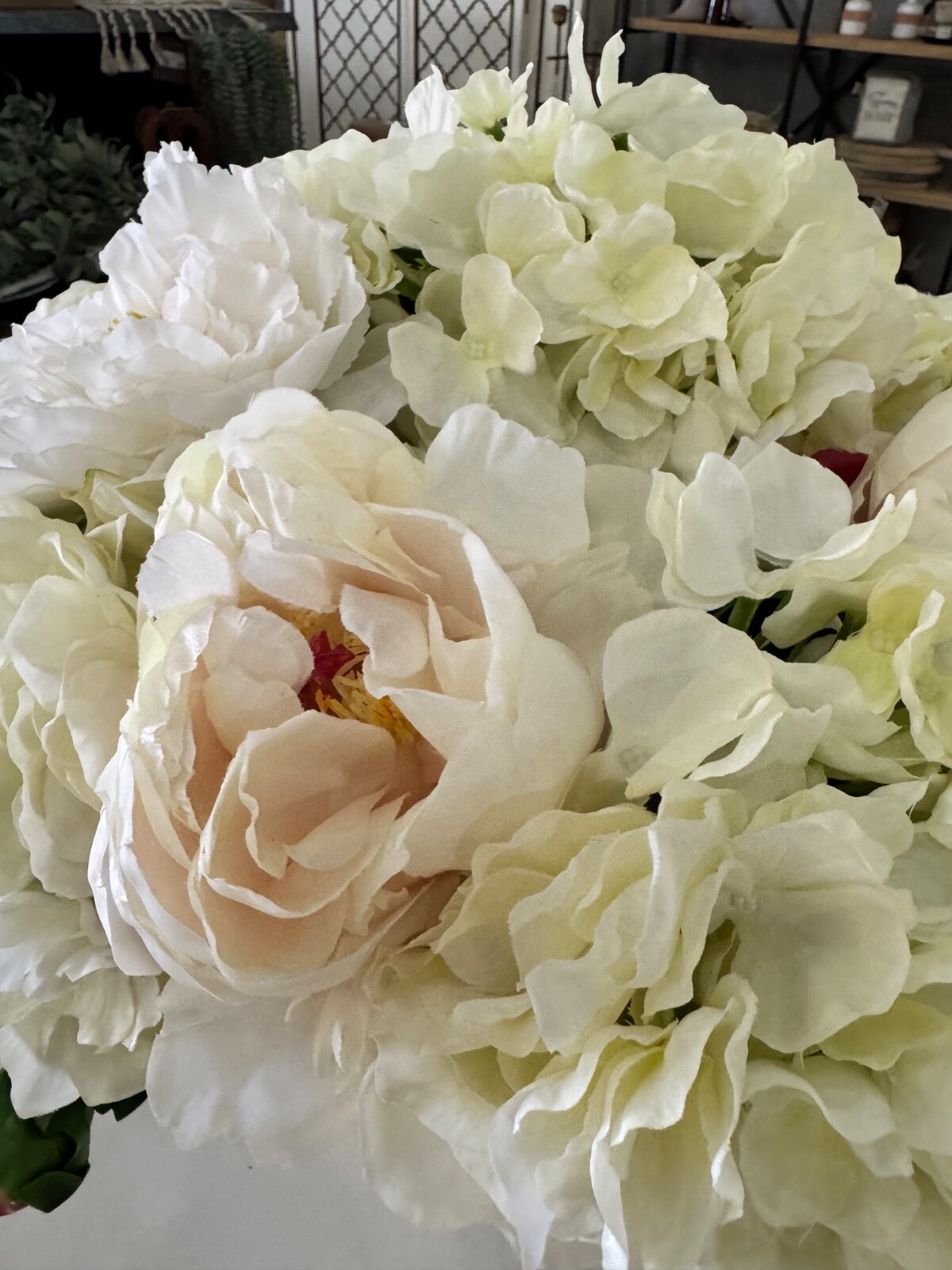 John-R1chard Collection White Dove 22″ Faux Floral Arrangement