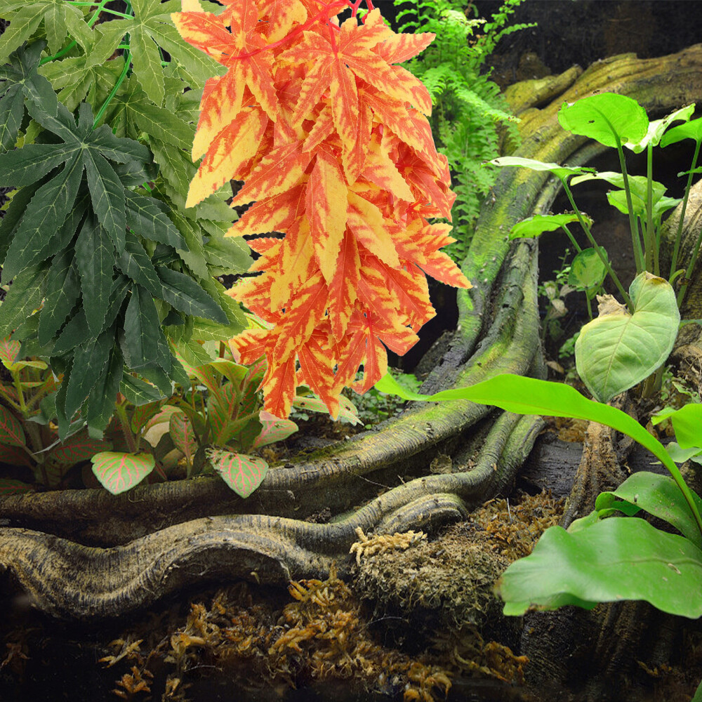 3pcs Artificial Vine Gecko Climbing Vines Pet Landscape Decor Pet Supply Decor