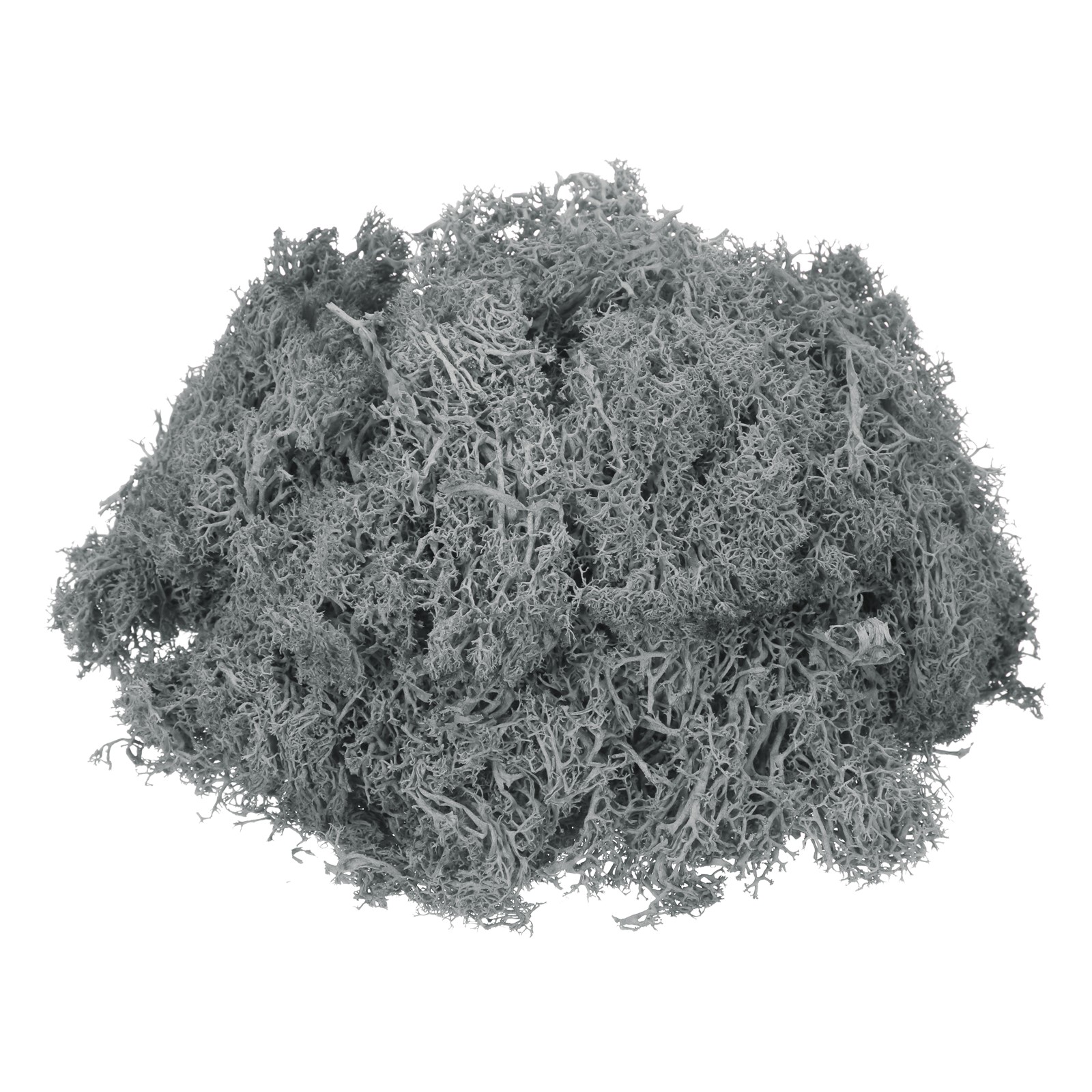 3oz Preserved Reindeer Moss, Grey Decorative Artificial Fake Moss