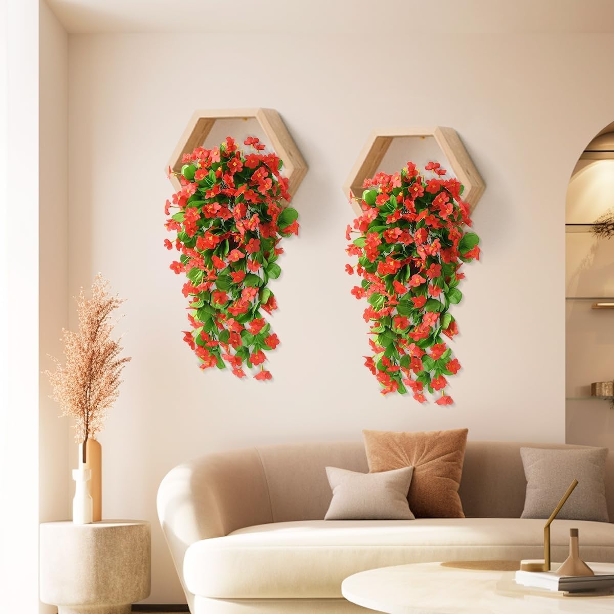 Hanging Flowers Decoration – Indoor Outdoor UV Resistant
