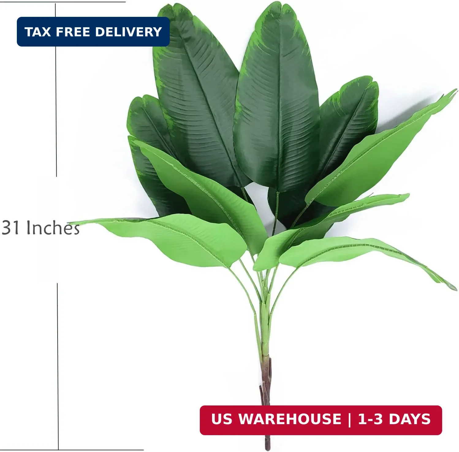 Artificial Banana Tree Plants Imitation Bird of Paradise Plant Faux Tropical Gre