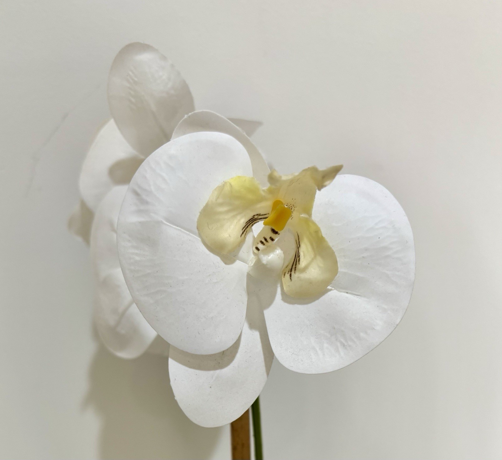 Beautiful Artificial Phalaenopsis Orchid In Pot White Multiple Flowers