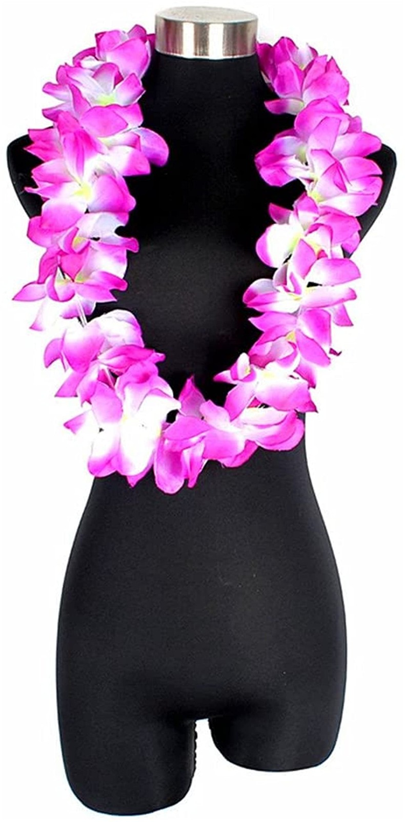 Pack of 4 Pcs Thicken 41 Inch Hawaiian Leis, 4 Color Lei for Graduation Party