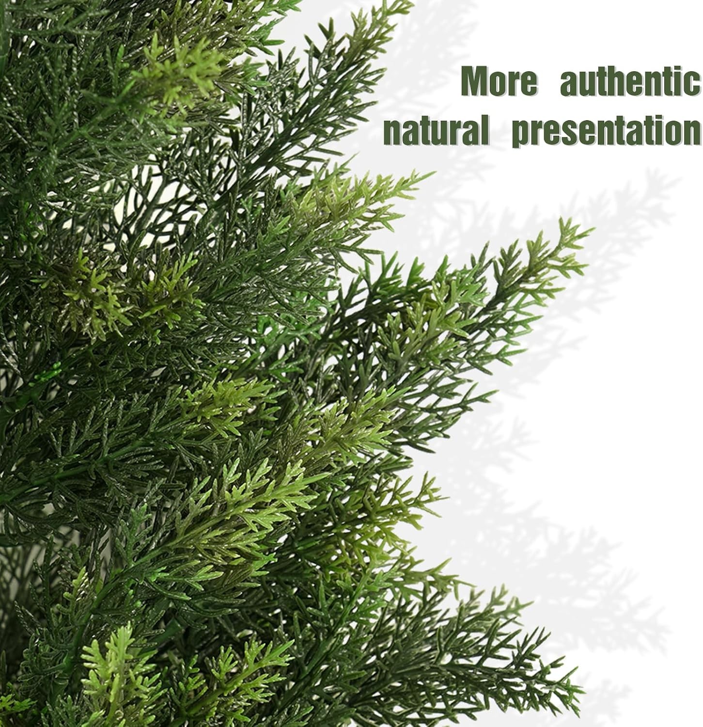 3FT Artificial Cypress Topiary Trees, Faux Greenery Bushes for Front Porch Decor
