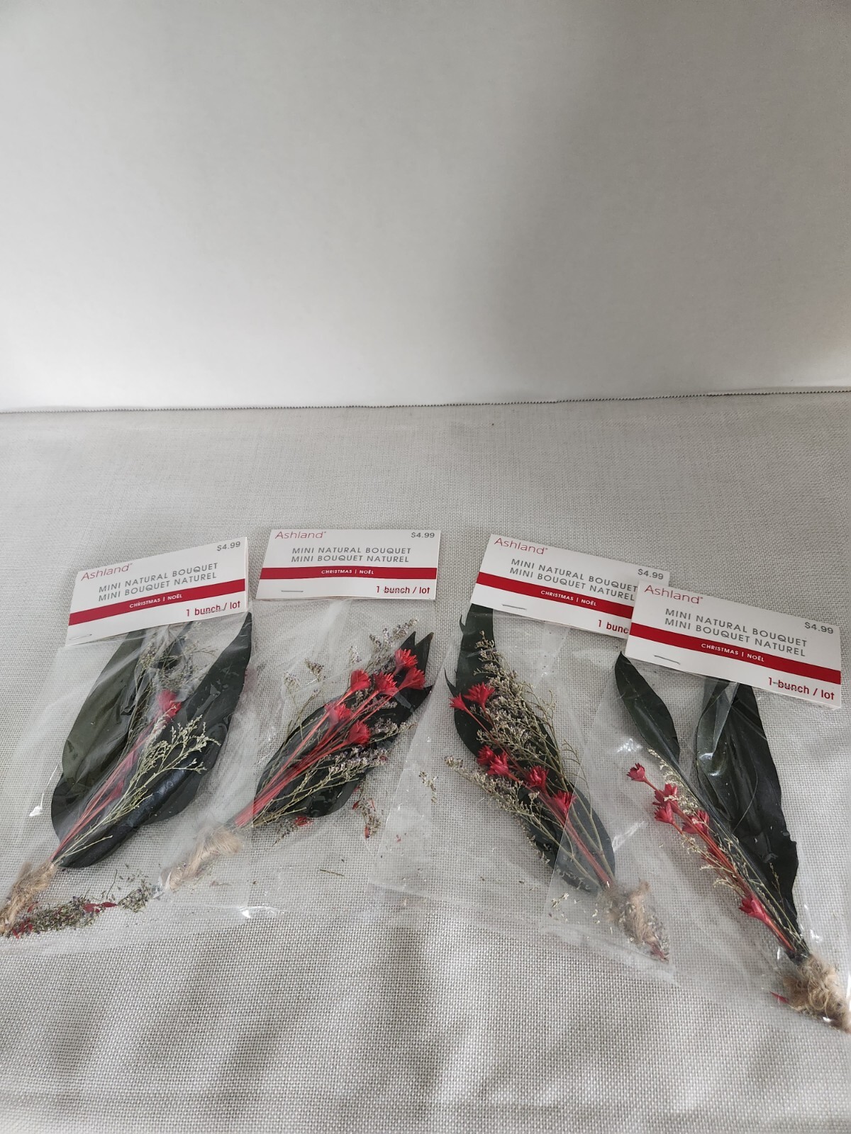 Ashland Natural Dried Bunch Leaves Mini Bouquet Lot
