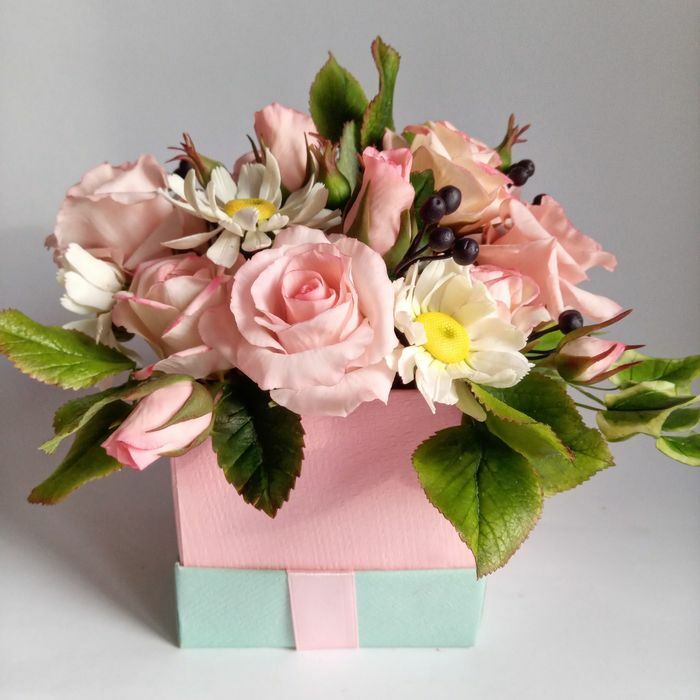 Cold PORCELAIN Handmade Flowers Home Decor Flower Arrangement Lifelike