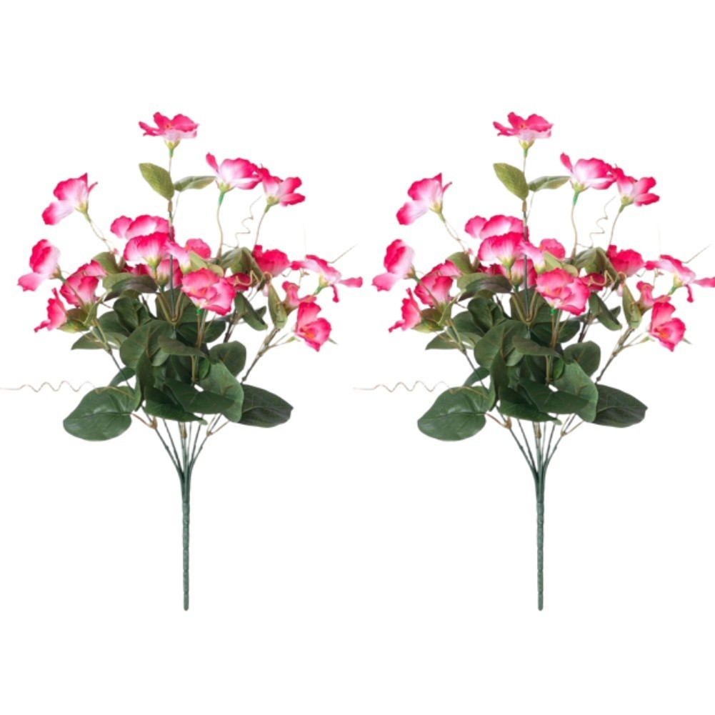 7 Head Silk Hibiscus Flowers Artificial Wedding Decor Home Garden Outdoor Faux