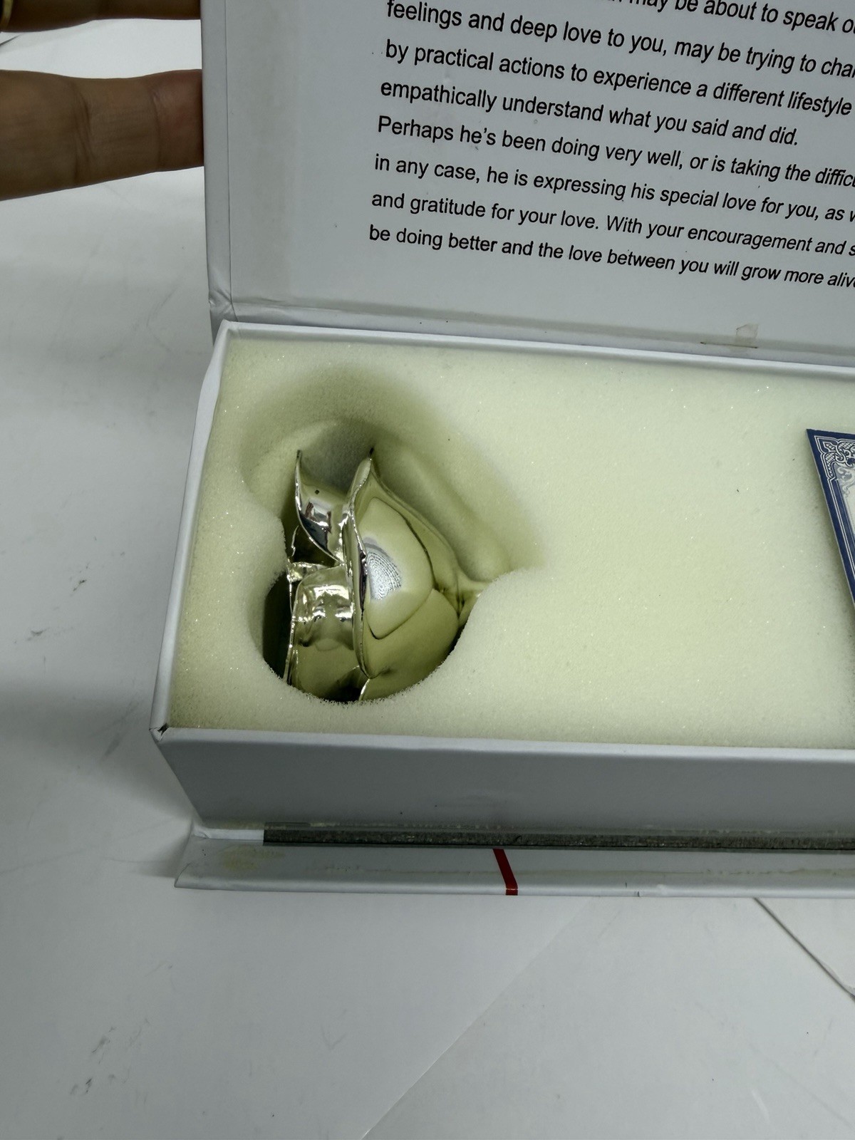 DeFaith 24K Gold Plated Real Rose w/ Gift Box Display Stand & Certificate