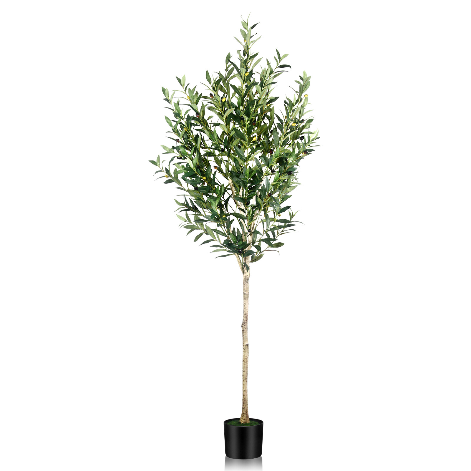 6FT Artificial Olive Tree Faux Realistic Olive Trees Fake Tree For Indoor Decor