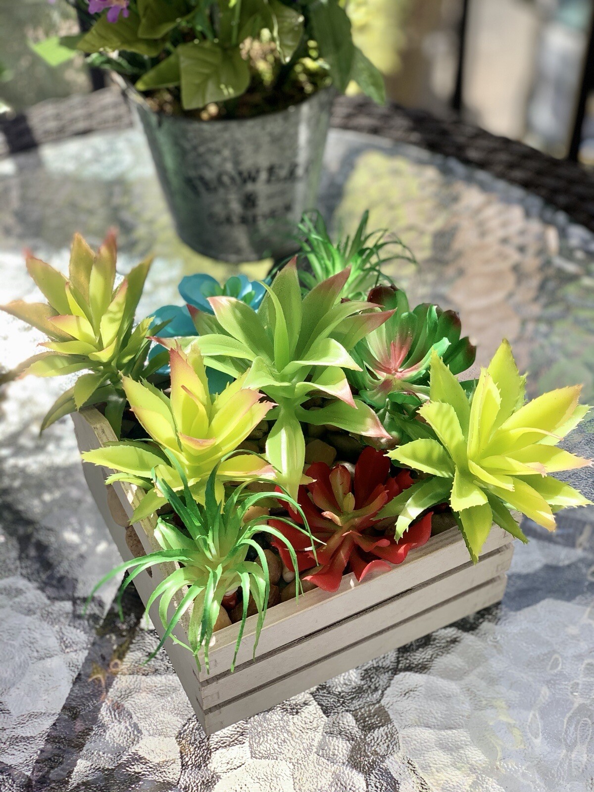 Flower Arrangement Artificial Succulent Flowers Garden and Home Decor CP00040