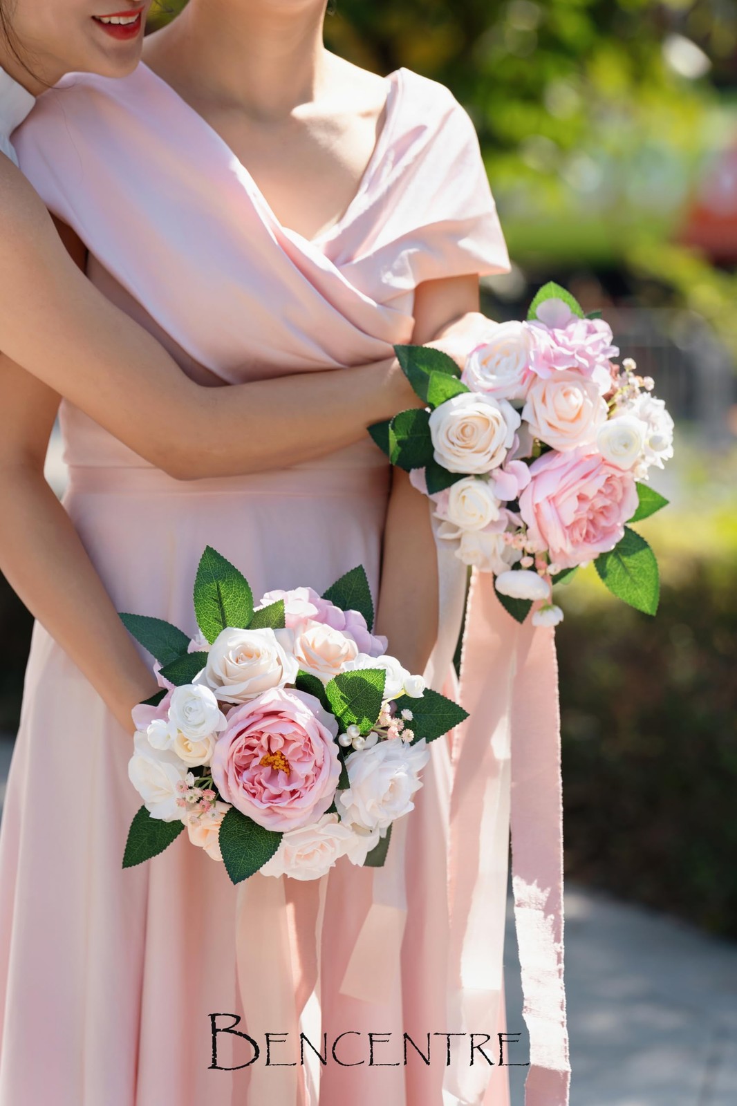 7 Inch Blush Wedding Bouquet for Bride Bridesmaid,Small Wedding Bouquet, for …