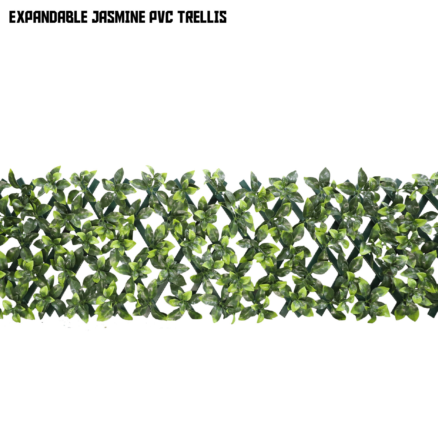 Artificial Hedge Expandable Plant Faux Leaves Outdoor Fence Panel With PVC Back