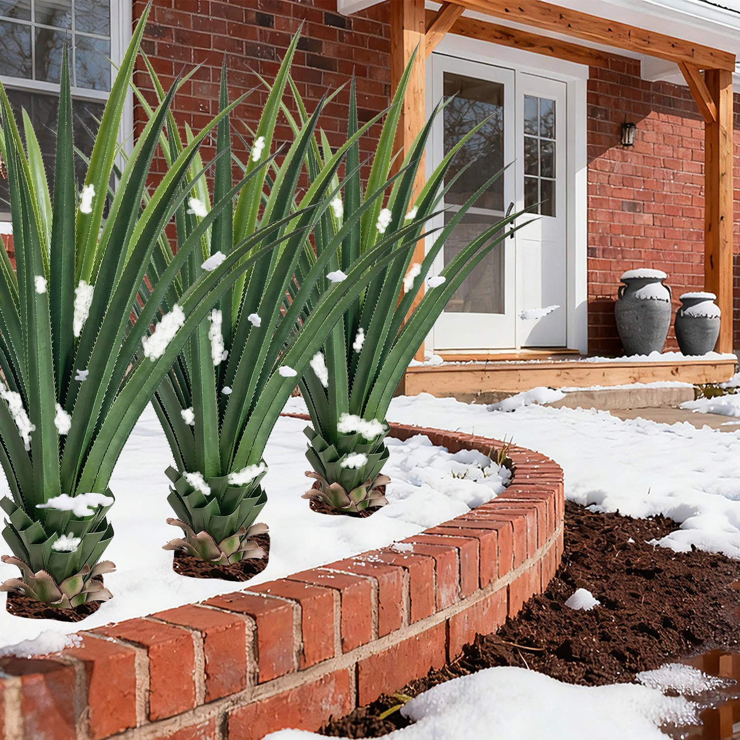 2-Pack 4FT Lifelike Faux Agave Yucca Plan