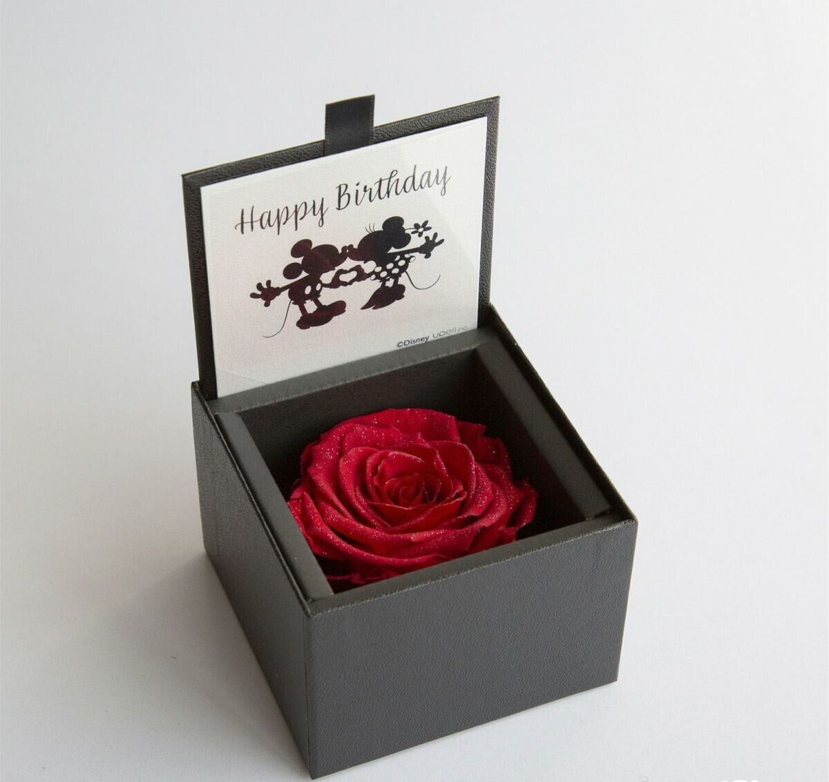 AMOROSA MODERNO Diamond Rose Disney Edition Happy Birthday NEW