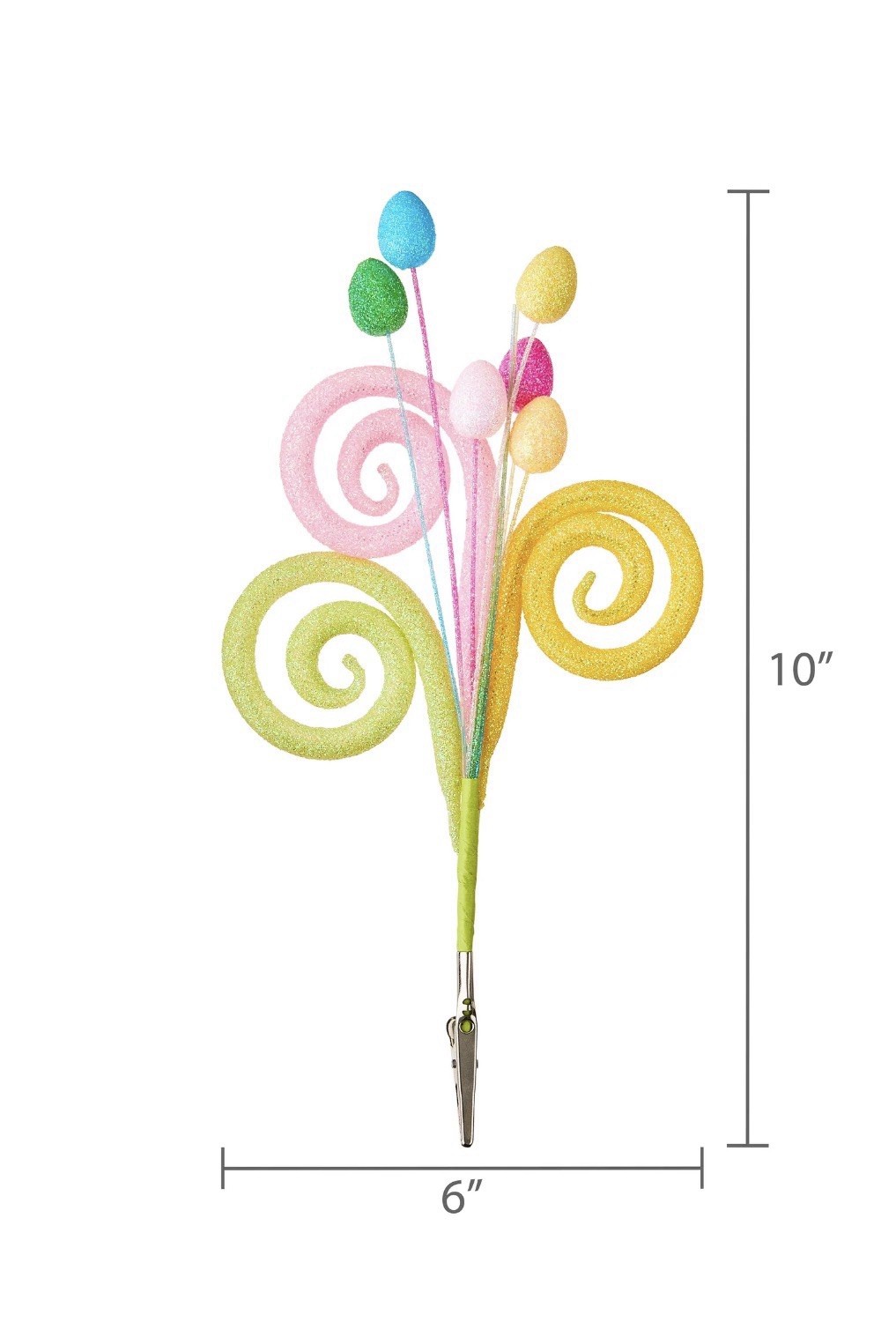 Easter Floral Picks Eggs Clip On With Arrangement Centerpiece Gift Decor Crafts