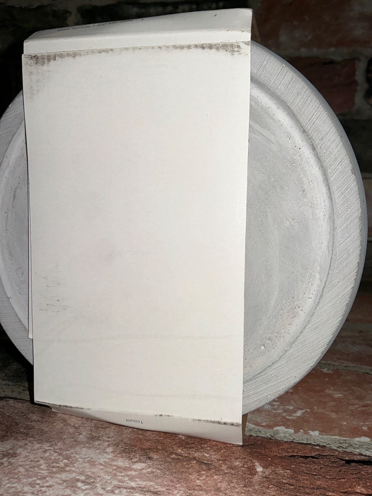 Threshold 6″ x 6″ Glass & Cement Terrarium Indoor Outdoor Decor NIB