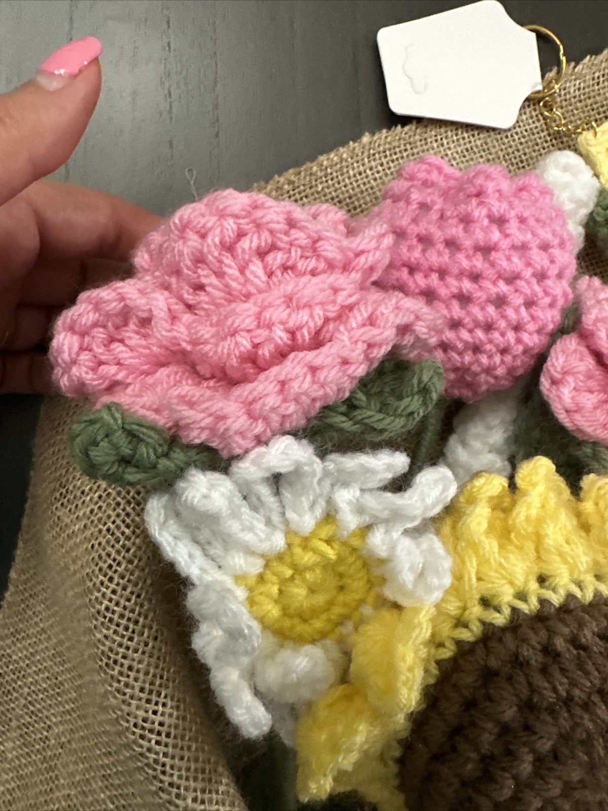 BEAUTIFUL Handmade Knitted Bouquet Crochet Flowers Sunflower, Daisy & Rose New