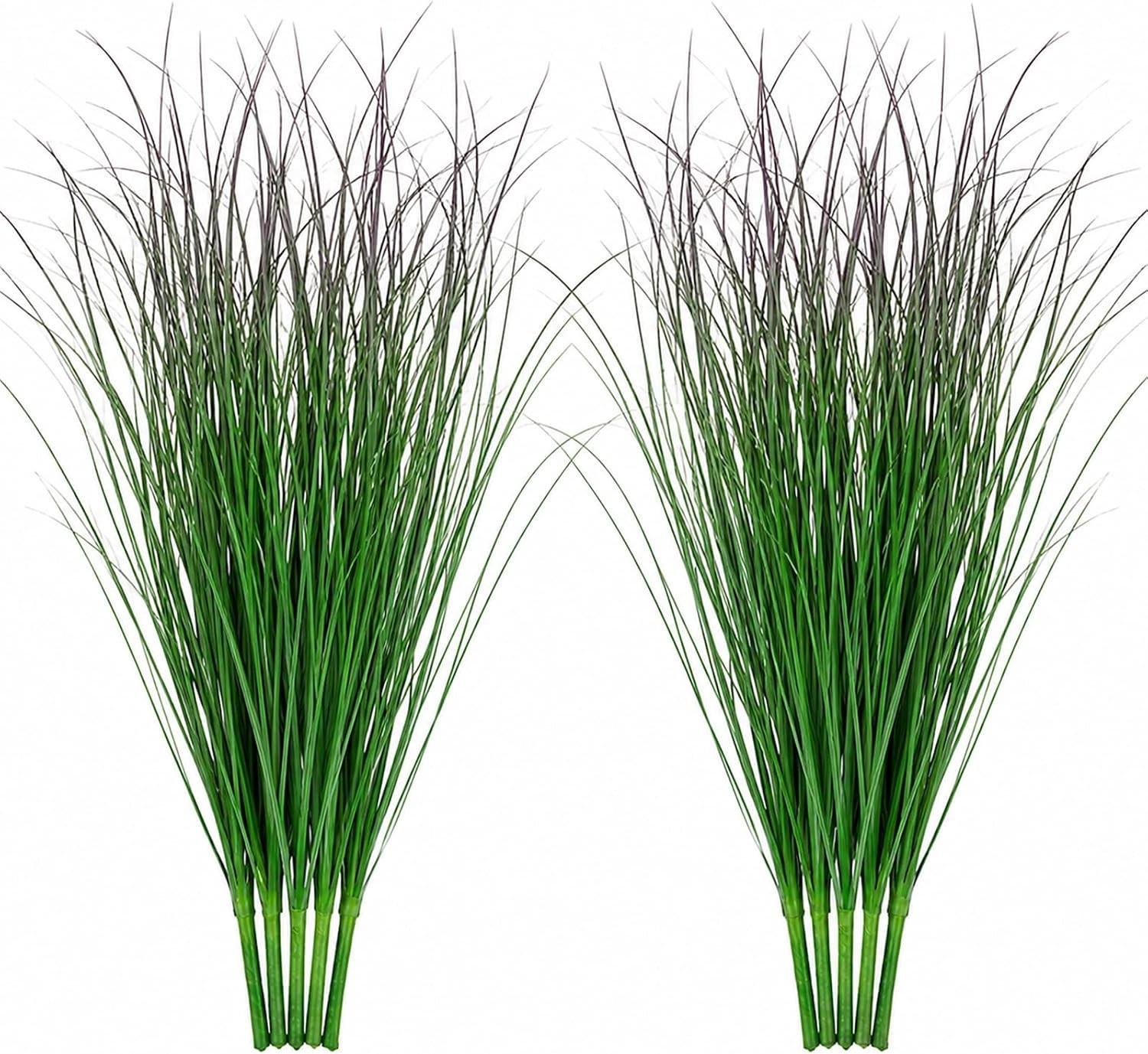 Durable 37cm Faux Wheat Grass Set – Vibrant Green and Purple for -Round Use