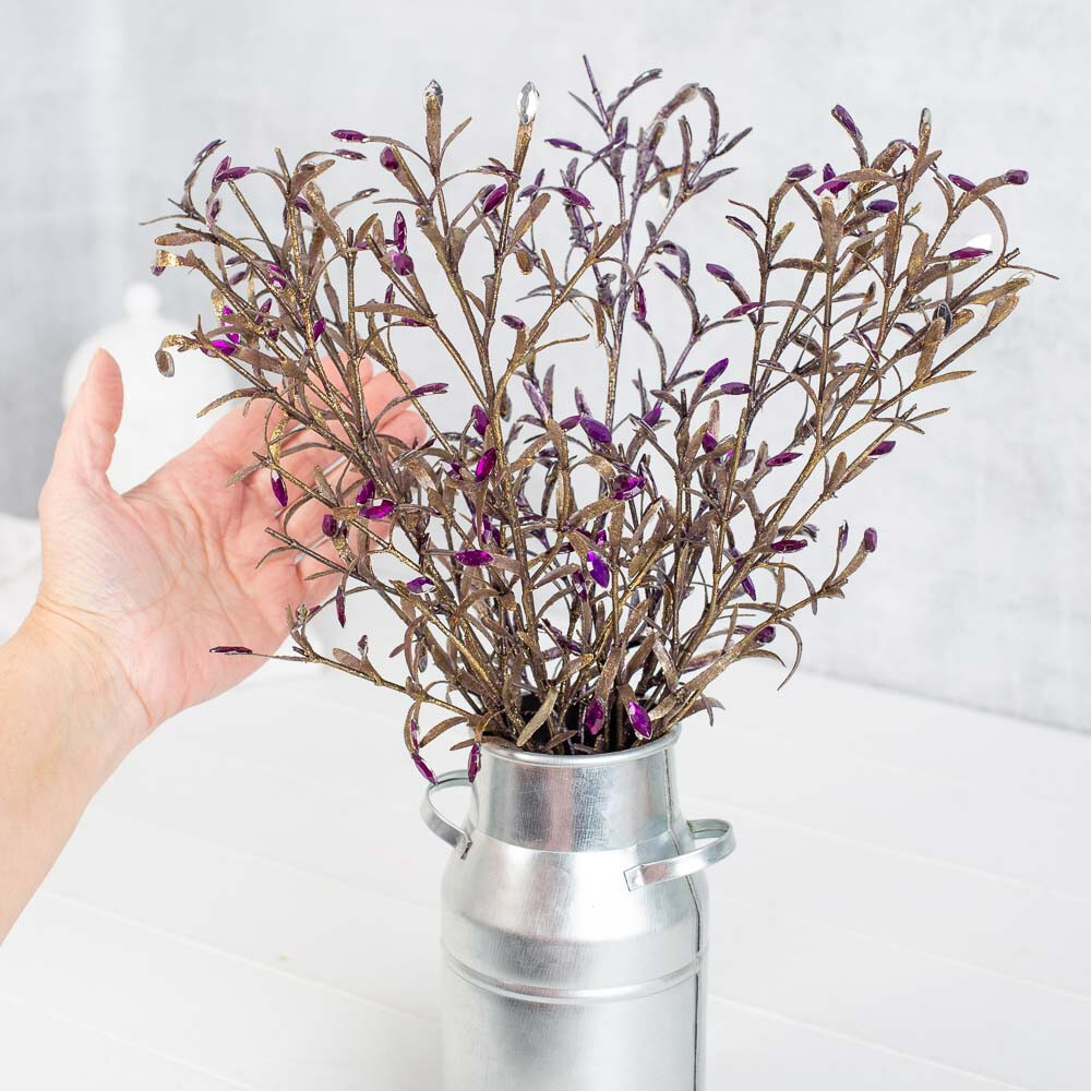 Factory Direct Craft Artificial Rosemary and Purple Diamond Sprays | 6 Spra