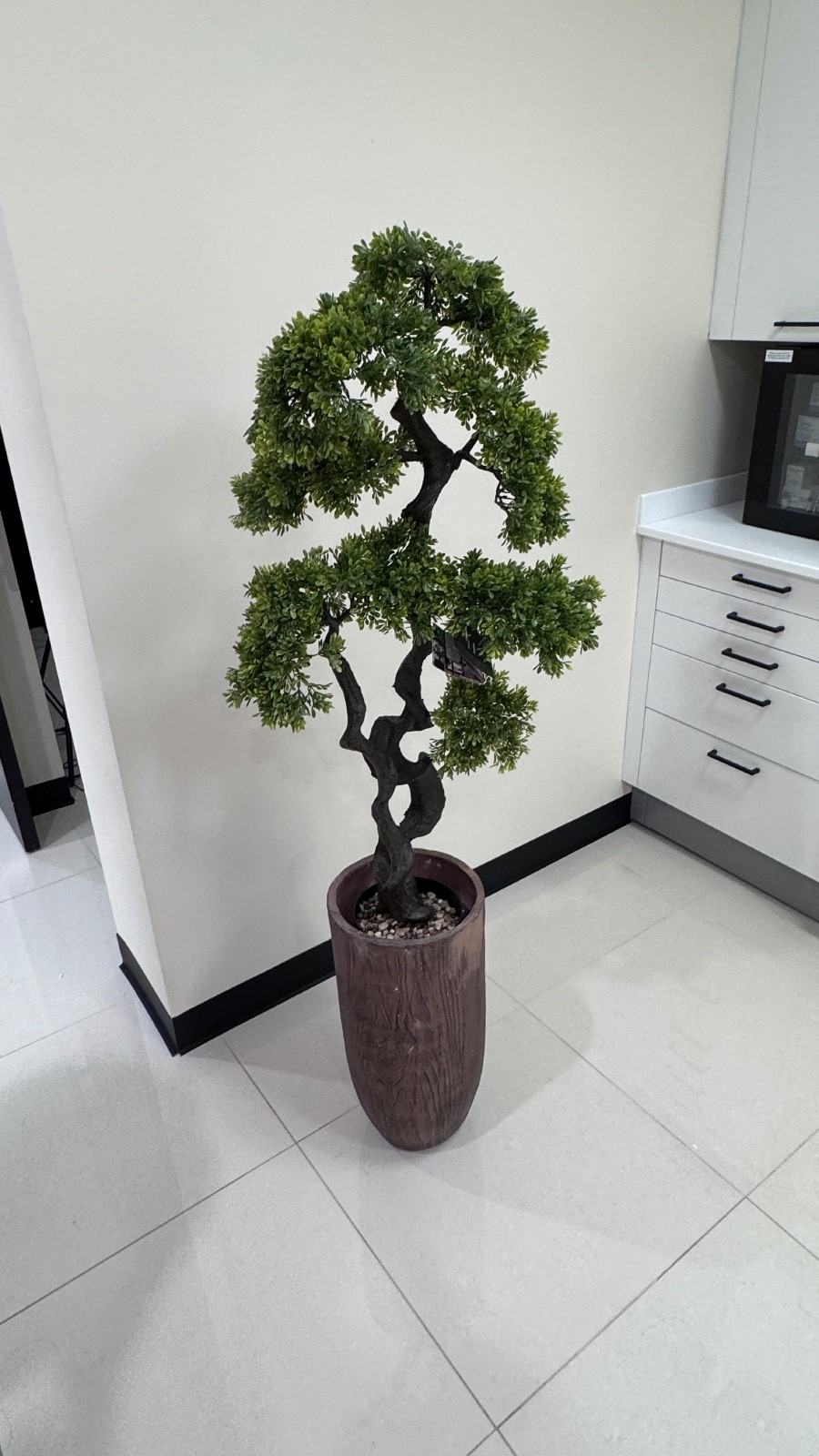 Artificial Faux Bonsai Tree 49″ High Fake Plant Real Touch for Indoor/Outdoor…