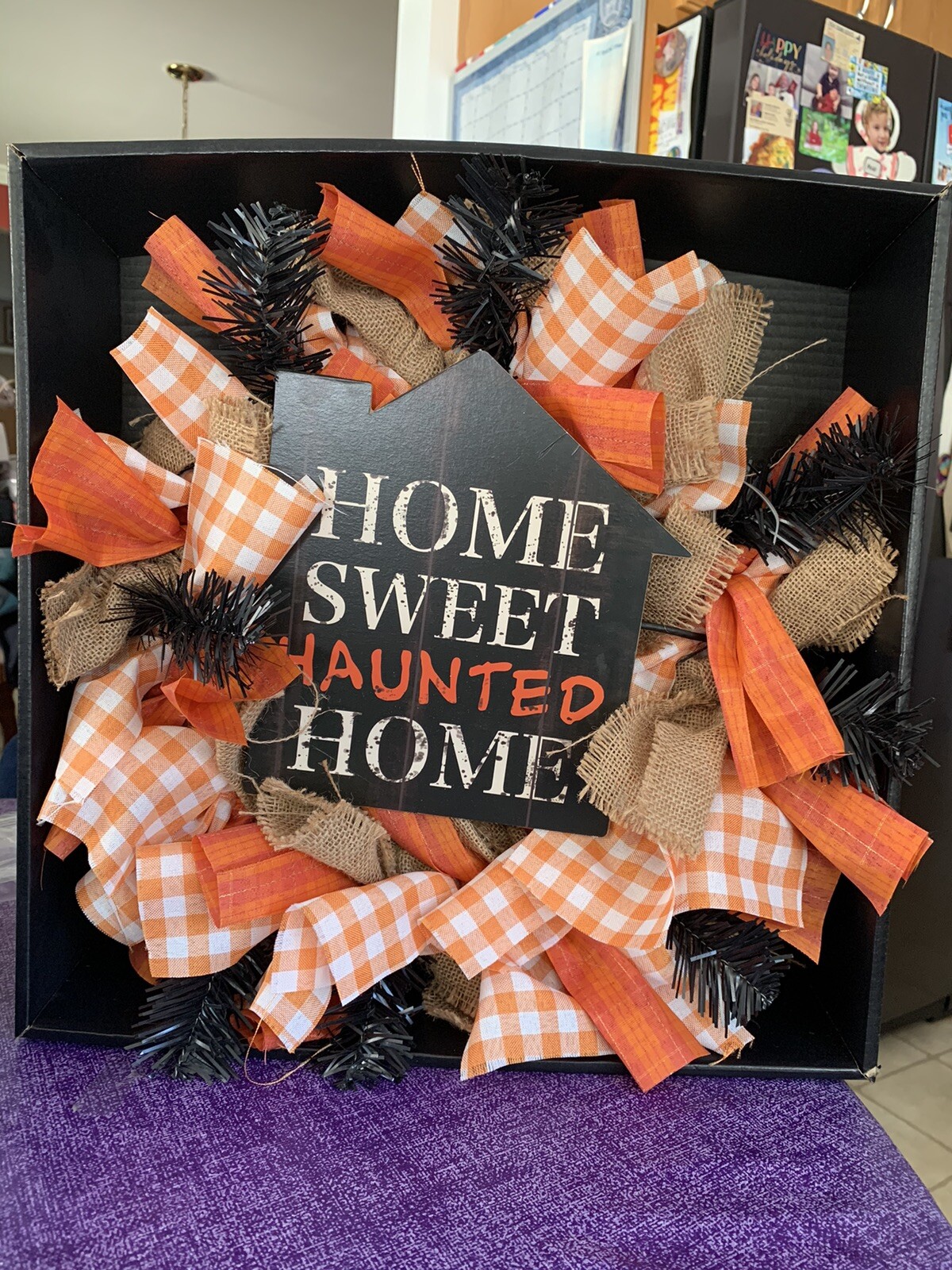 Home Sweet Haunted Home Halloween Wreath Rare Unique Brand New