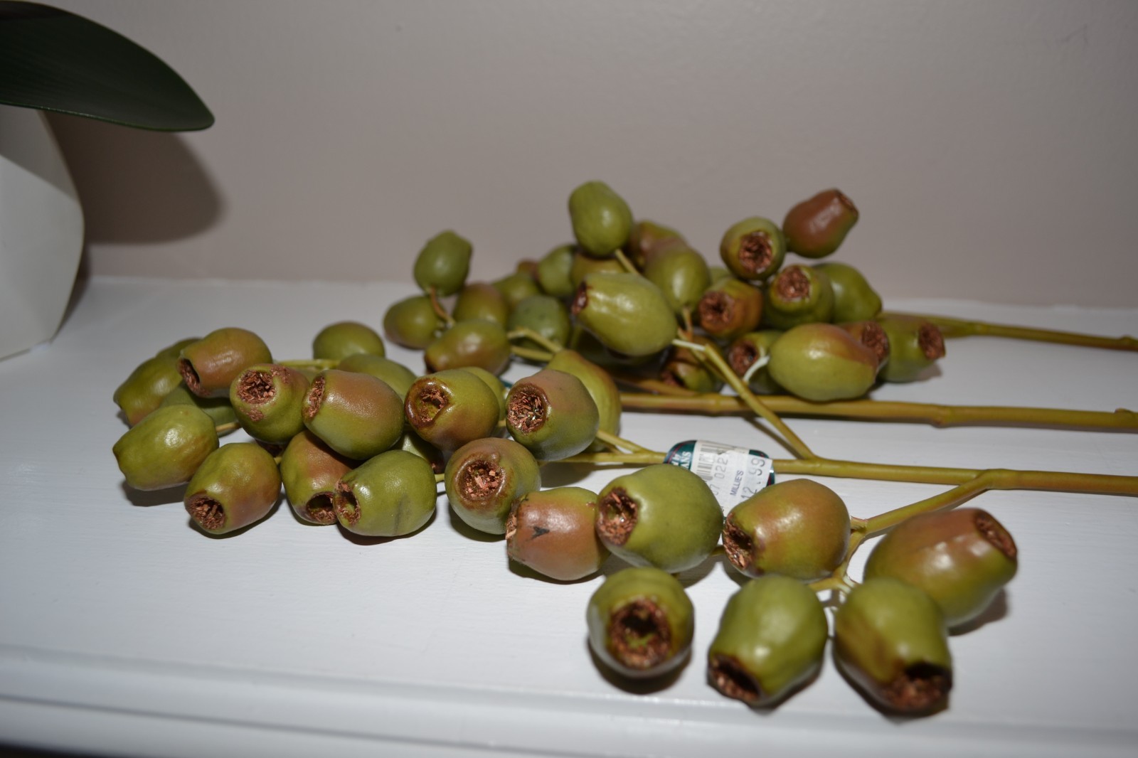 Artificial Eucalyptus Gumnut NEW Native LOT of 3 Stem branches 19″ long