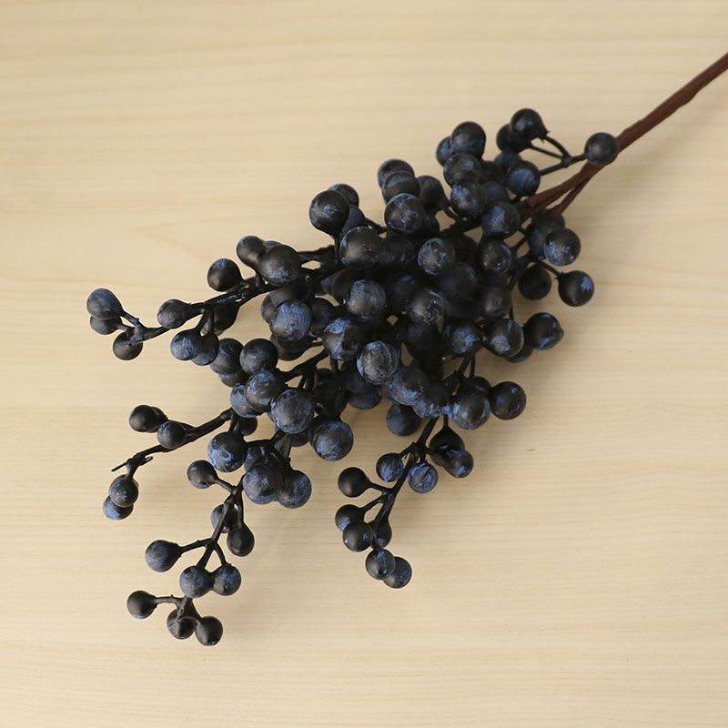 Black Fruit Berry Branch Flowers Wedding Home Party Decor Foam Artificial Flower