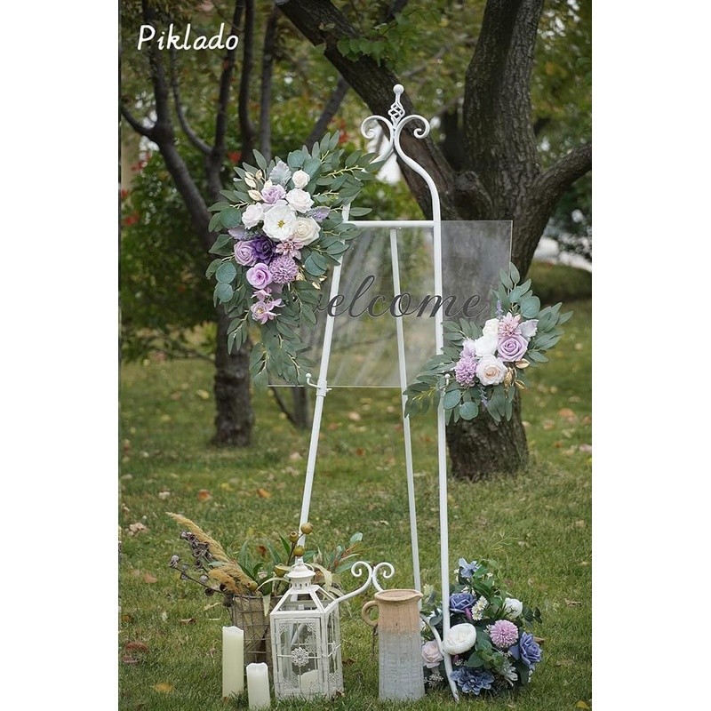 Artificial Flower Wedding Arch Decor Swag Silk Foam Floral Arrangement Set New