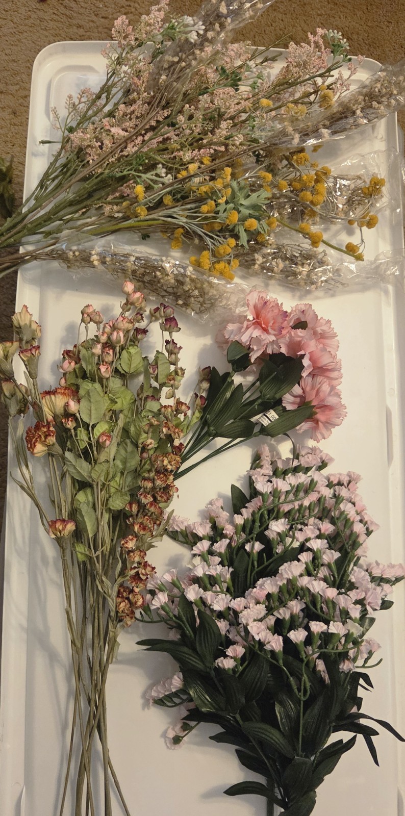 Please See All Pictures. Large Collection Fake Flowers.