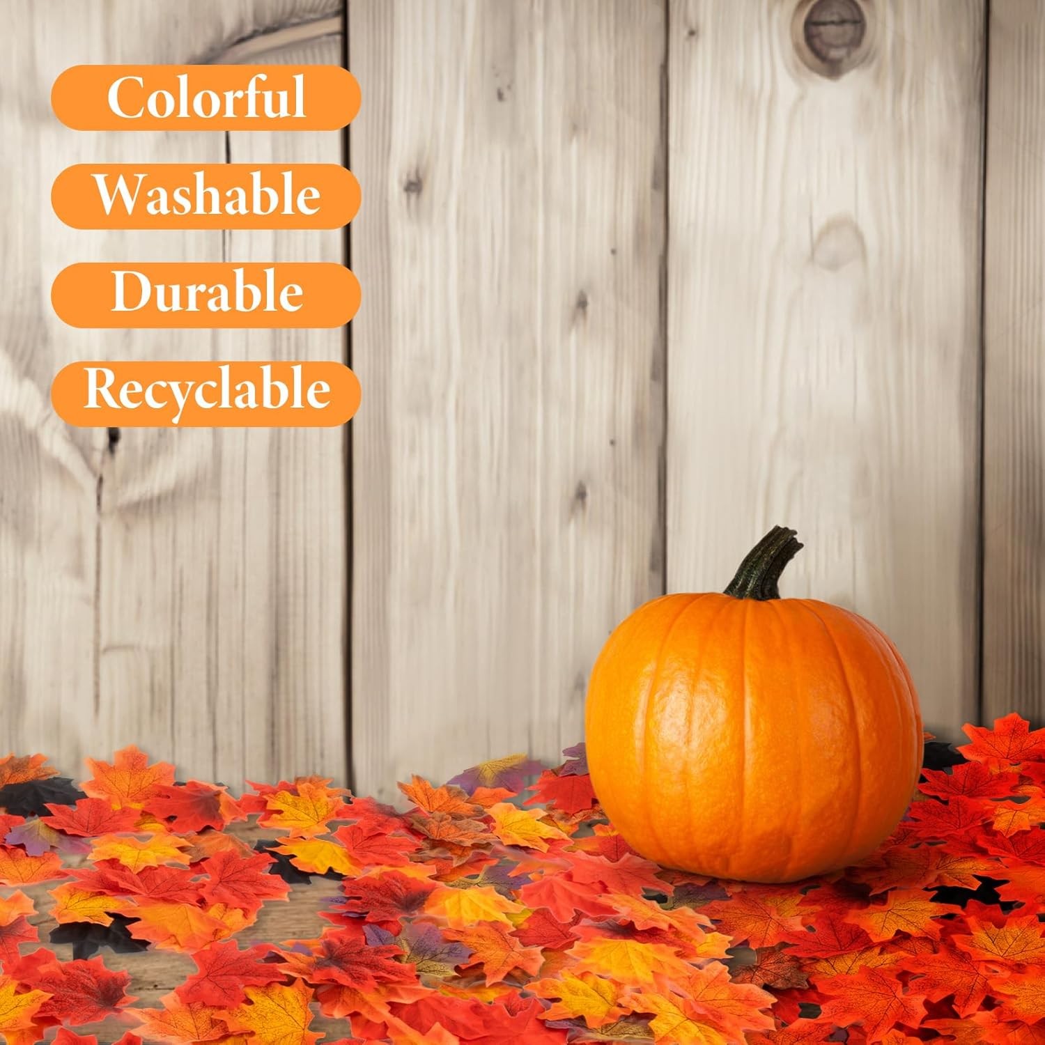 350PCS Fall Maple Leaves – Autumn Fall Maple Leaf Garland Hojas De Otoño Para De