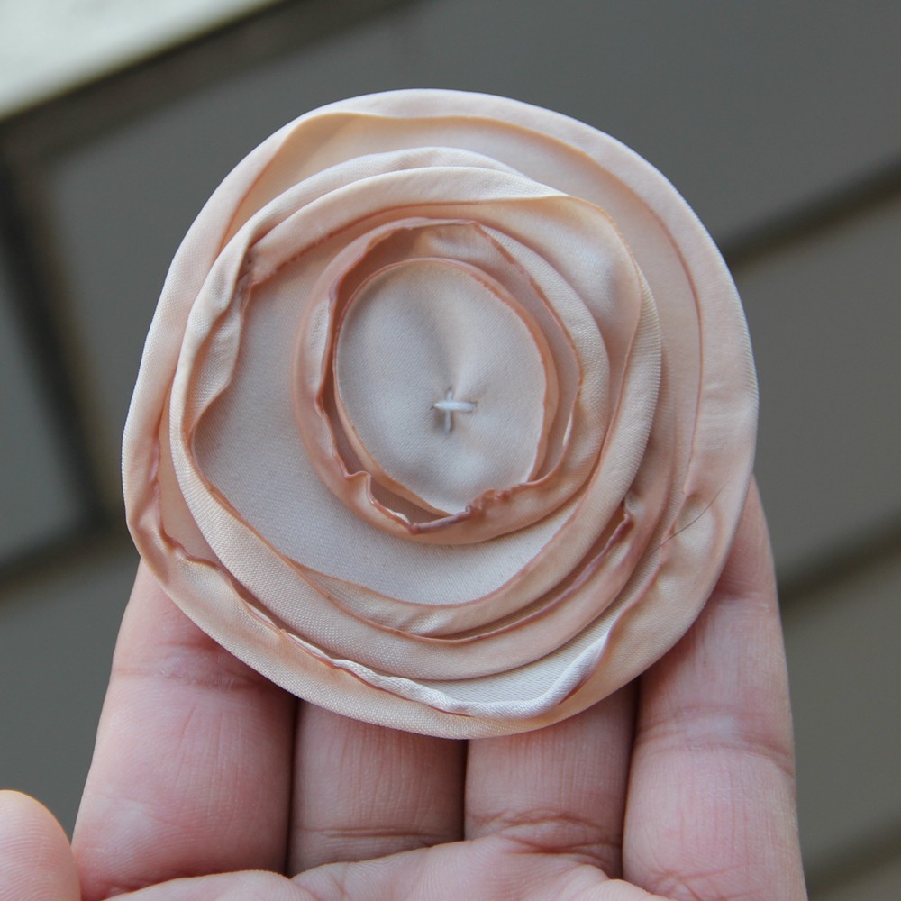 7.5cm Fabric Flower Handmade Cloth Flowers Hand DIY Material Wedding Accessories