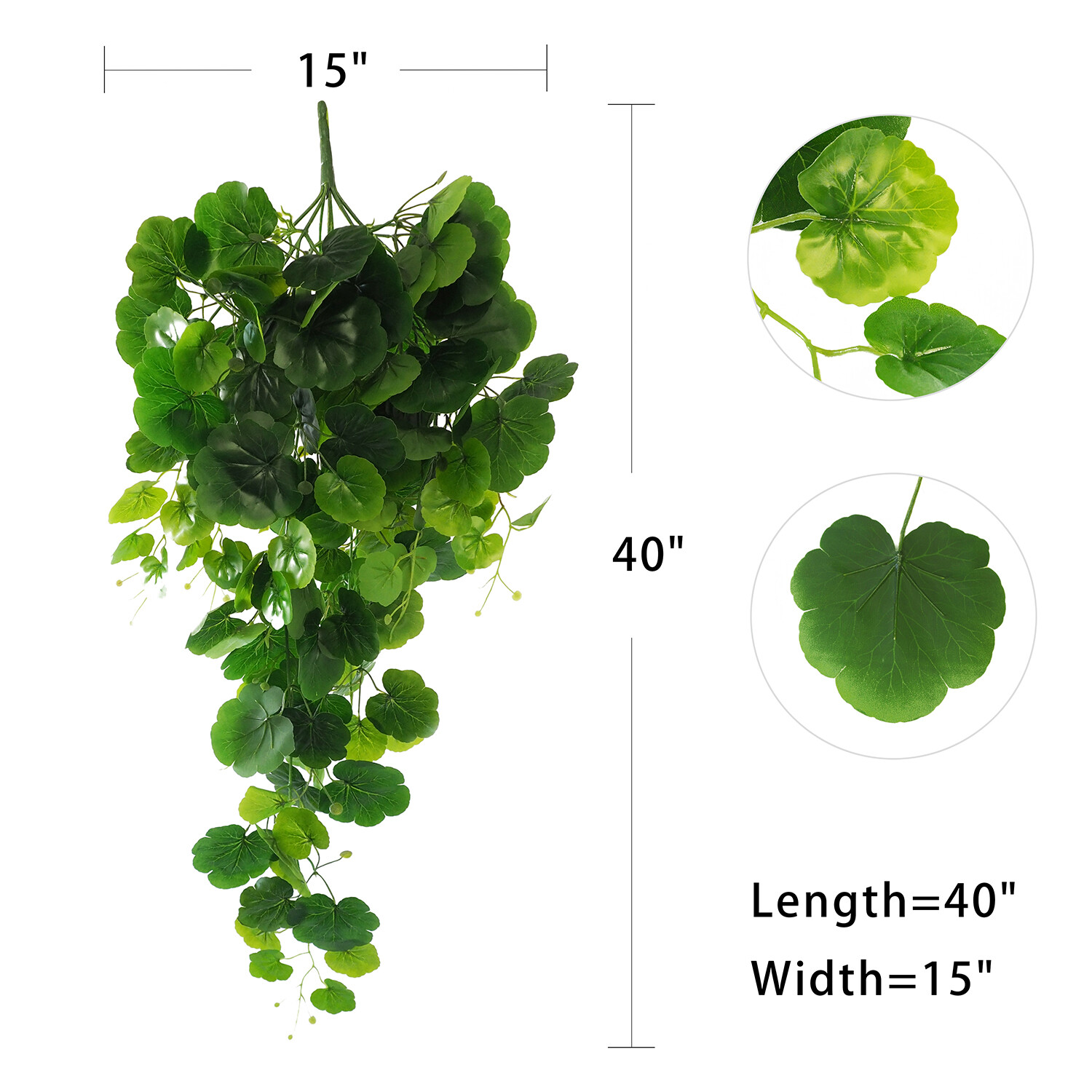 Houssity 1/ 2/ 10 PCS Artificial Ivy Vines Hanging Garland Plant Indoor Outdoor
