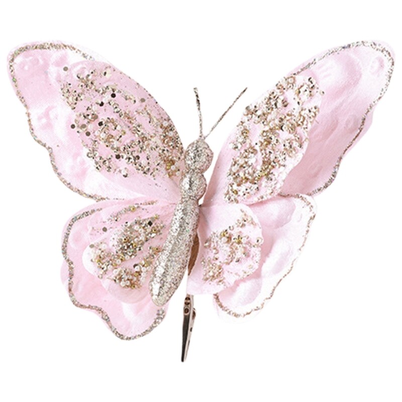 Artificial Butterfly Clip for Spring Party Home Stylish Florals Embellishments