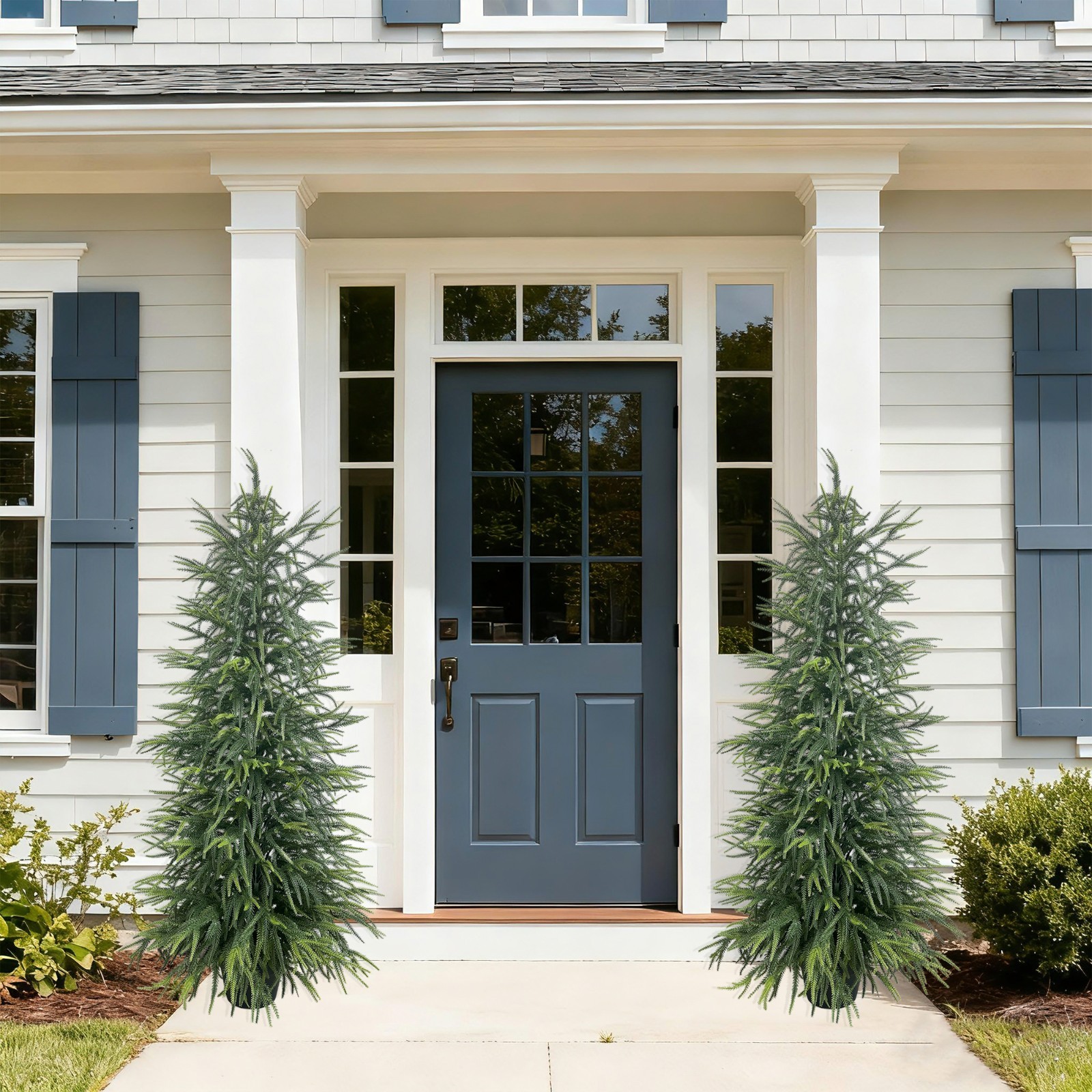 150 cm 2 Pack Artificial Norfolk Pine Evergreen Plant Home and Garden Decoration