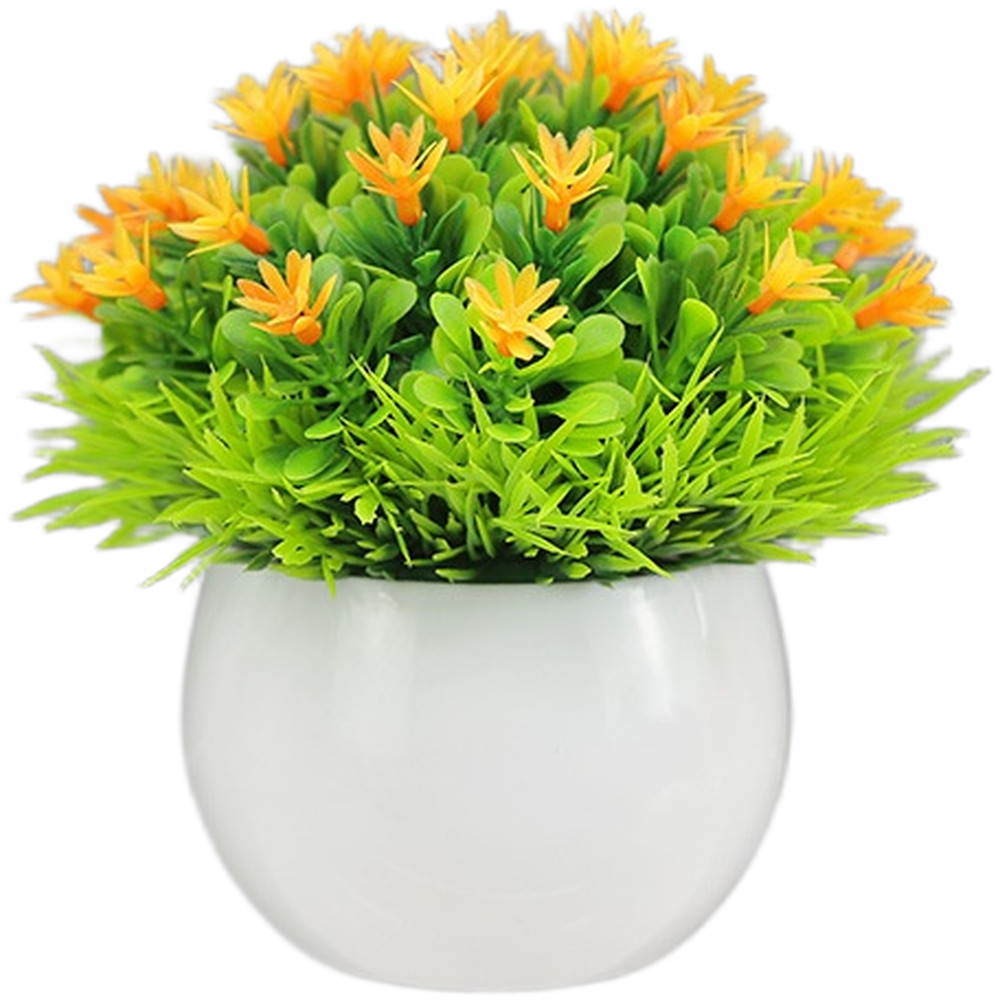 Artificial Gypsophila Flower Plastic Pot Decoration Nordic Style Home Office