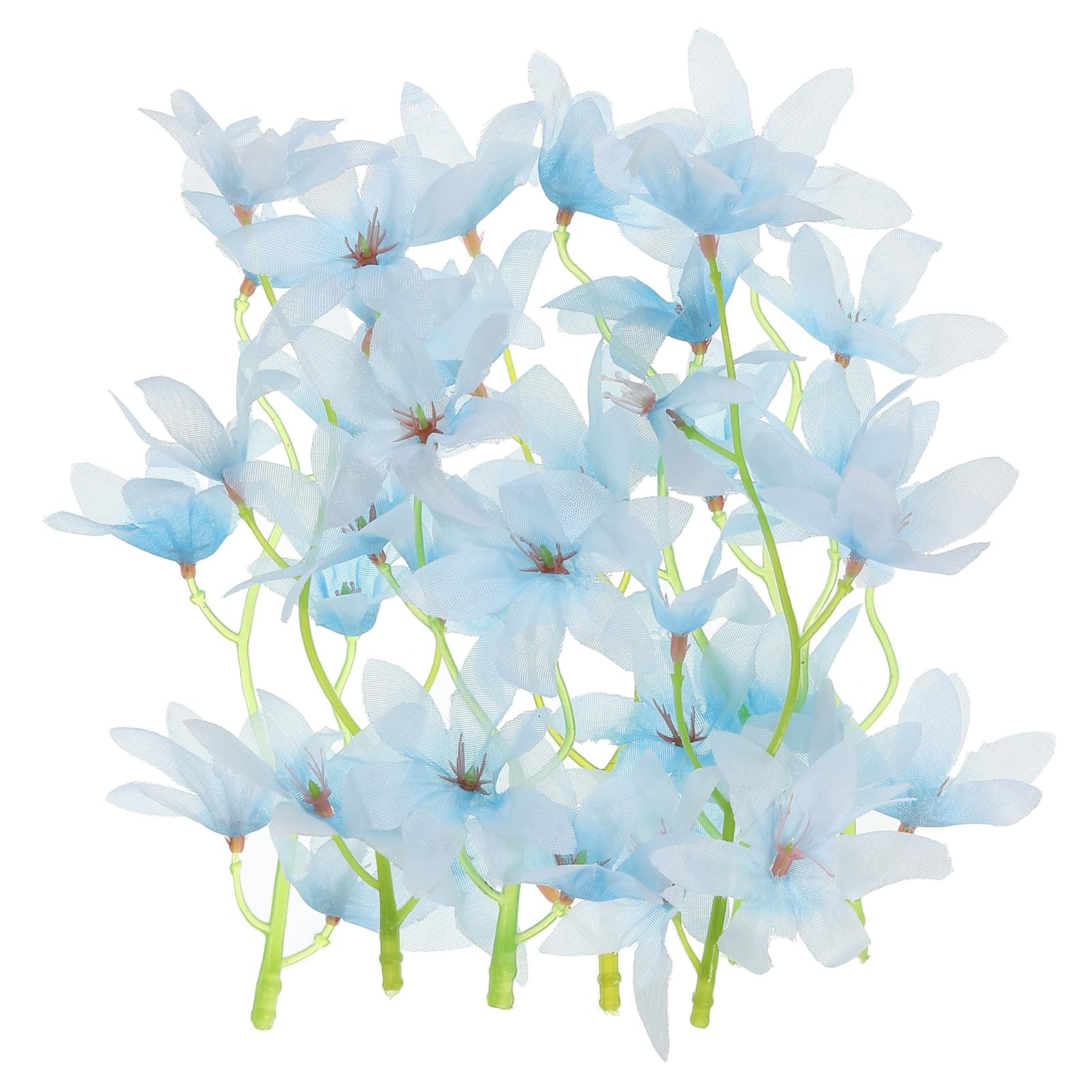 PATIKIL 7 Inch Artificial Orchid Flower, 12 Pcs Floating Candles Simulation Flow