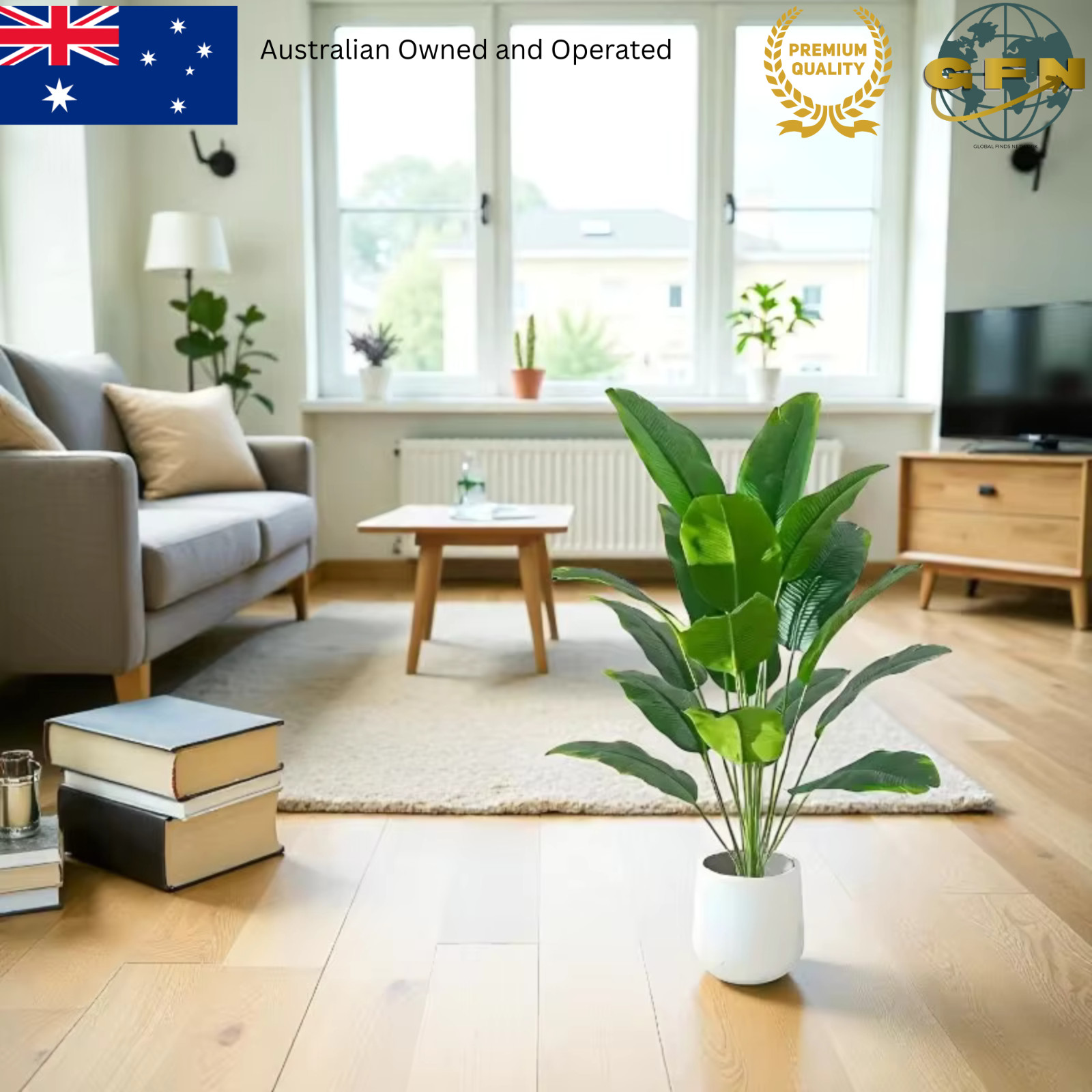 Artificial Palm Tree Plant Large Tropical Monstera Banana Leaves Faux Home Decor