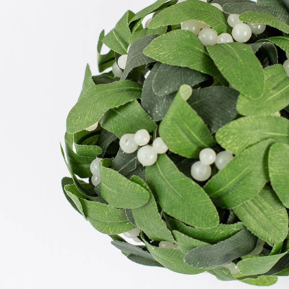 Artificial Hanging Faux Mistletoe Kissing Ball