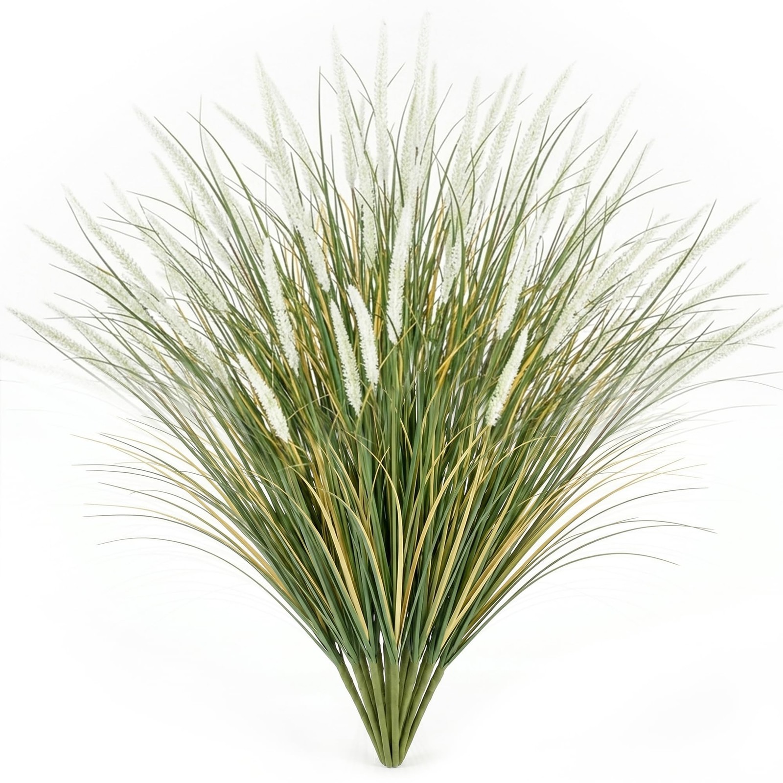 KOL 48 Pcs Artificial Cattail Grass Stems 17.7in