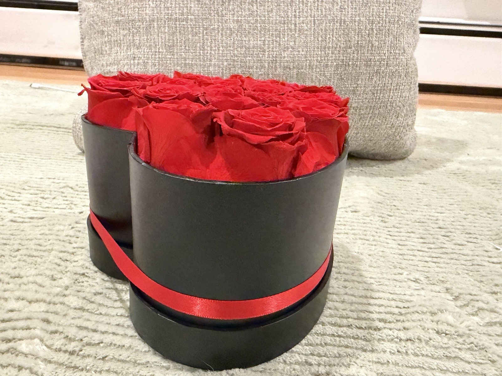 16 Flower Forever Heart Shape Box – Preserved Roses 16 Roses, Red 16