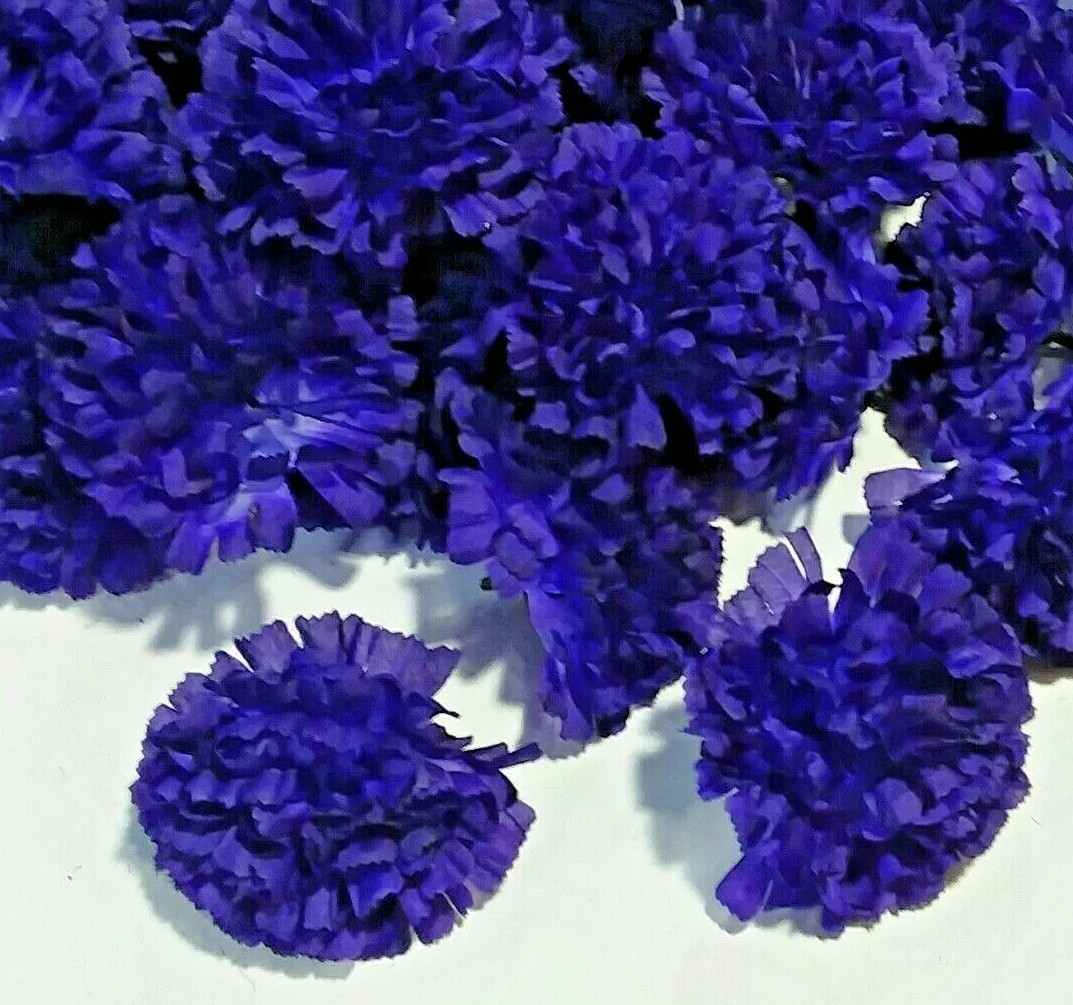 (14 pcs) Purple Carnation 3.5″ Blooms Silk Flower Home Outdoor Decor USA BP2142