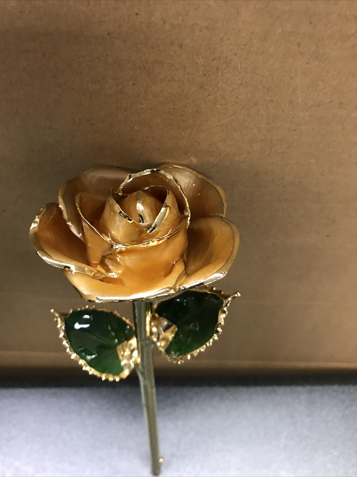 Forever Lasting Blooming ROSE Lacquered 24K Gold Plated 11” Great Gift