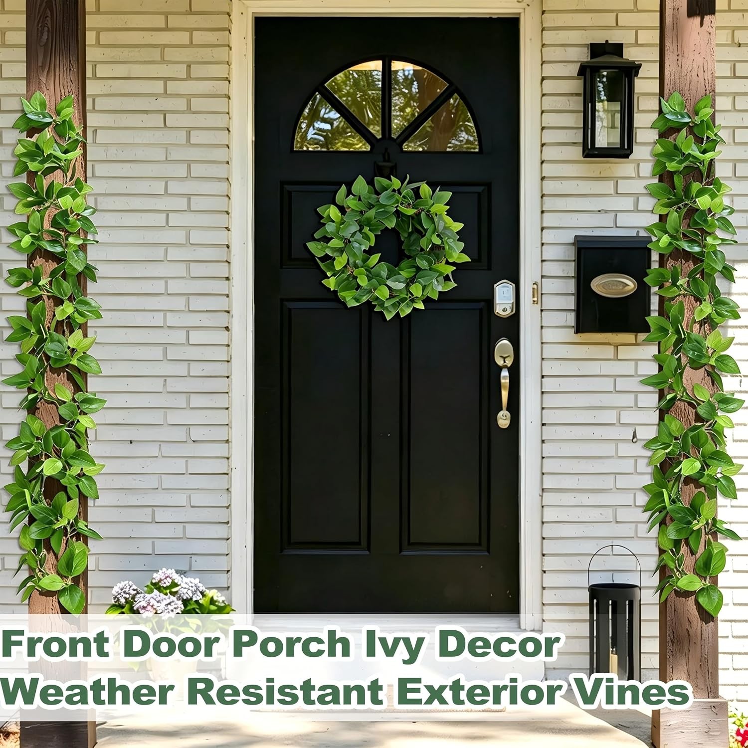 2Pcs Fake Vines Artificial Ivy Garland with Faux Pothos Leaves | Fake Plants
