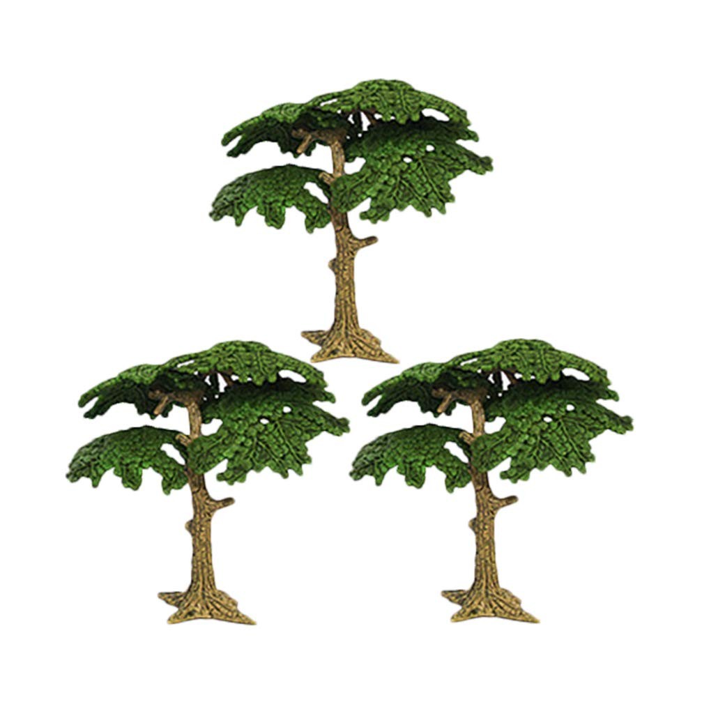 3 PCS Model Trees Cypress Miniature Artificial Fake Plants Train Sand Table
