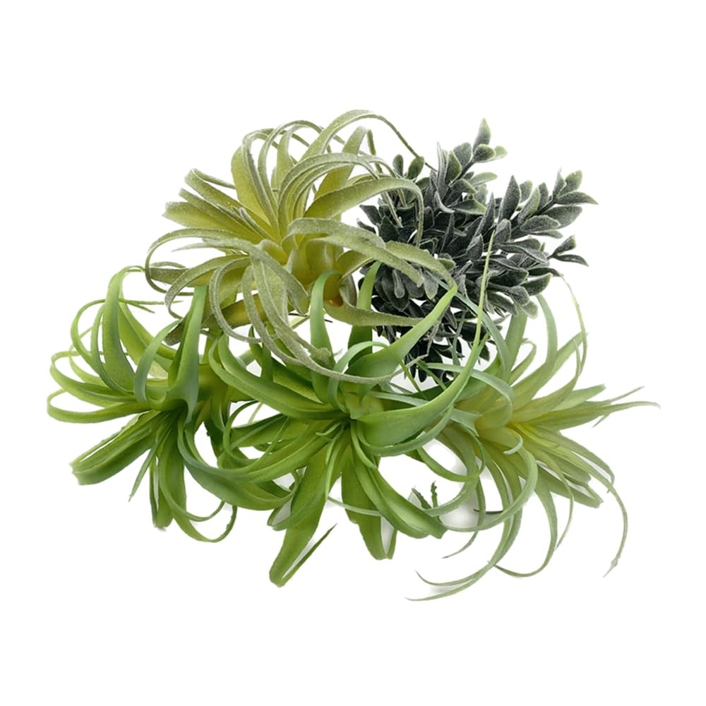 5 PCS Assorted Artificial Succulents Air Plants Unpotted Realistic Greenery