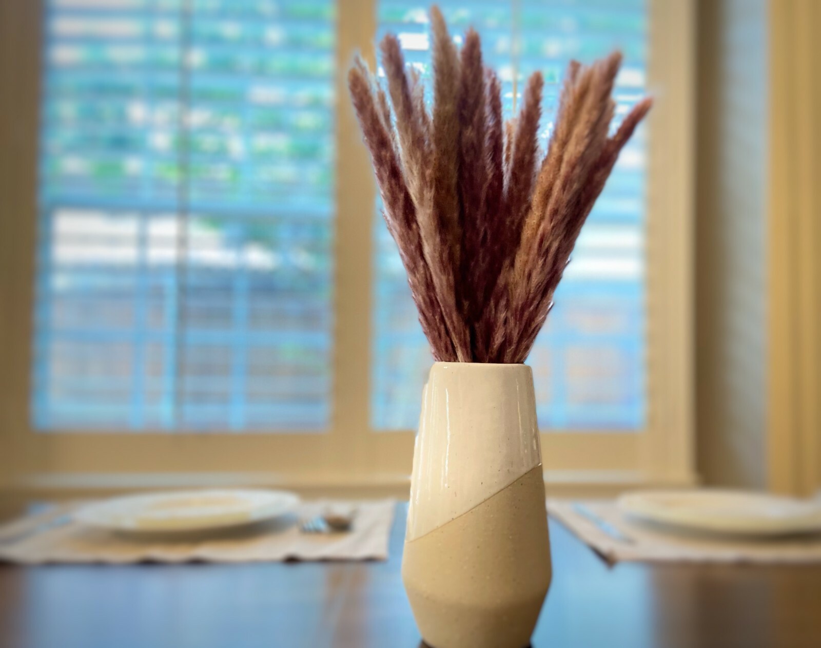 Bryonia 30pcs Natual Dried Pampas Grass for Home Decor 17inch small Pampas grass